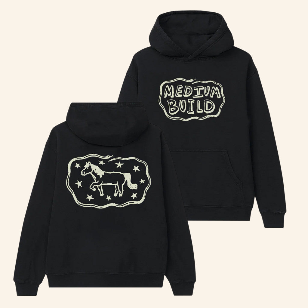 Medium Build Merch High Horse Hoodie Birthday Gift Ideas For Him - Thriftgiftshop