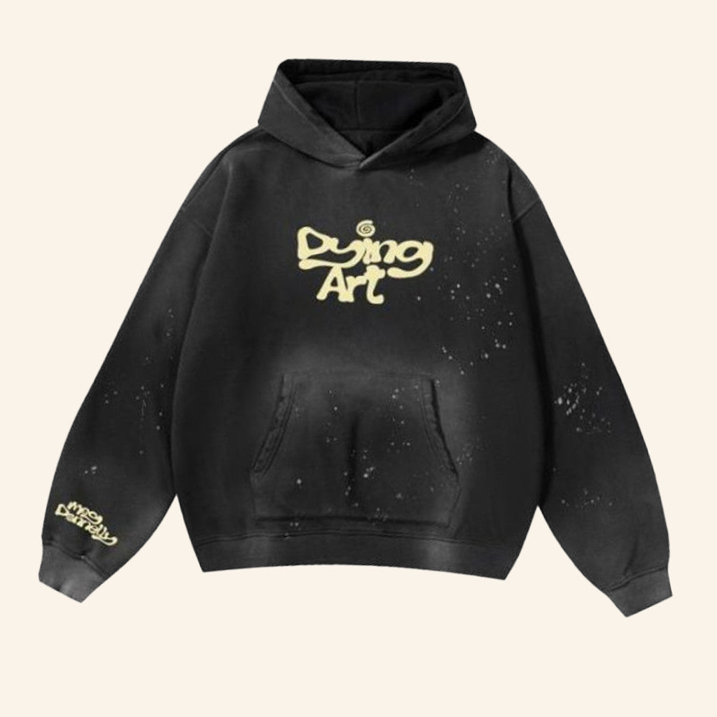 Meg Donnelly Merch Dying Art Sun Faded Paint Splatter Hoodie Gifts For Daughter - Thriftgiftshop