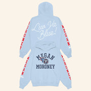 Megan Moroney Merch Megan Moroney x Tennessee Titans Varsity Block Hoodie Gift For Friends - Thriftgiftshop