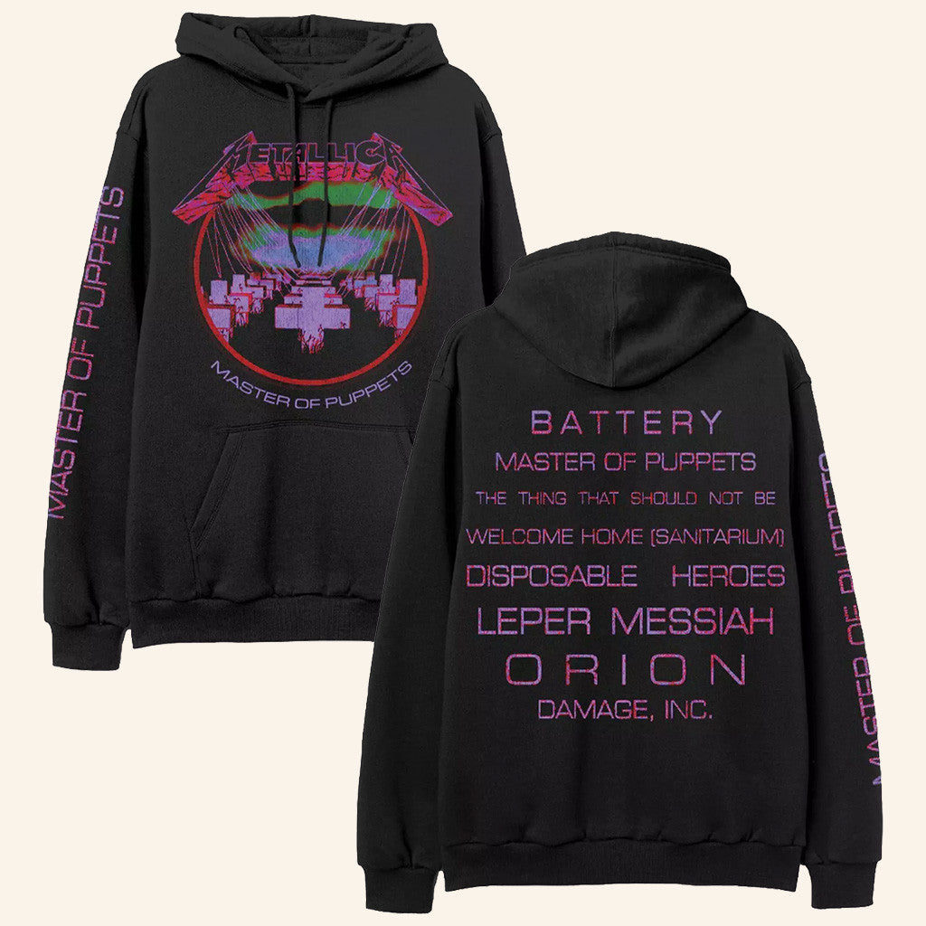 Metallica Merch Master Of Puppets Hoodie Cool Gifts For Music Lovers - Thriftgiftshop