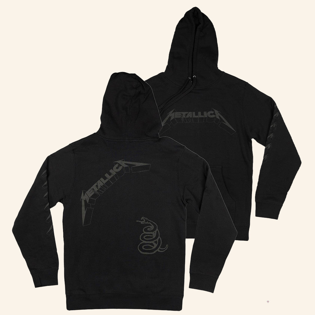 Metallica Merch The Black Album Hoodie Music Related Gifts For Guys - Thriftgiftshop