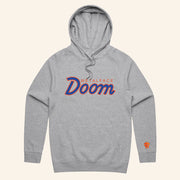 MF Doom Merch DOOMSDAY 2025 Retro Script Hoodie Gifts For Rap Lovers - Thriftgiftshop