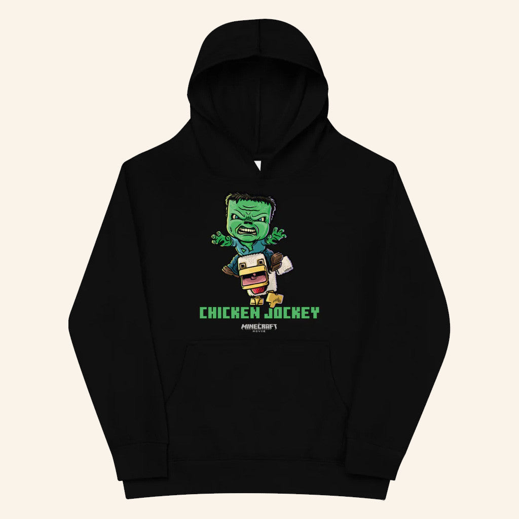 Minecraft Merch A Minecraft Movie Chicken Jockey Hoodie Best Gifts For Friends - Thriftgiftshop