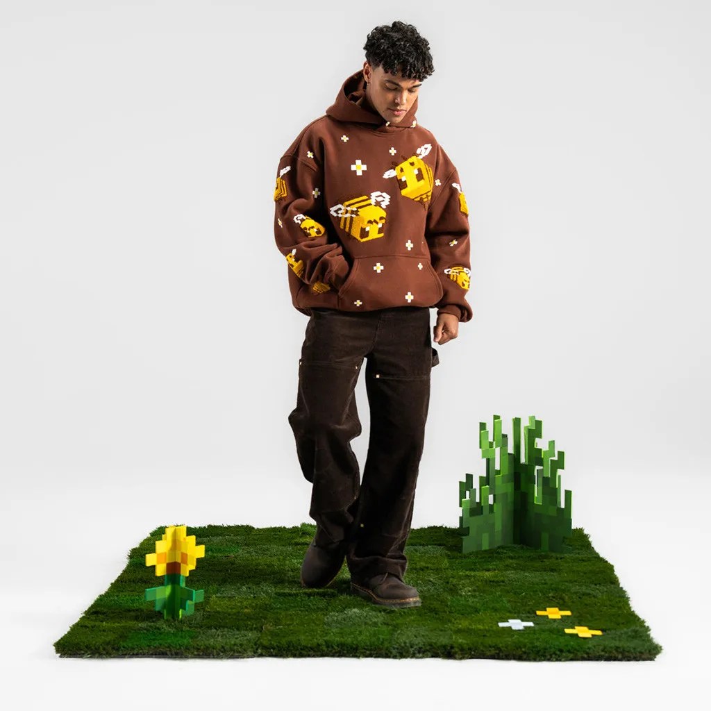 Minecraft Merch Bee Hoodie New Very Cool X Minecraft Merch Gifts For Brother - Thriftgiftshop