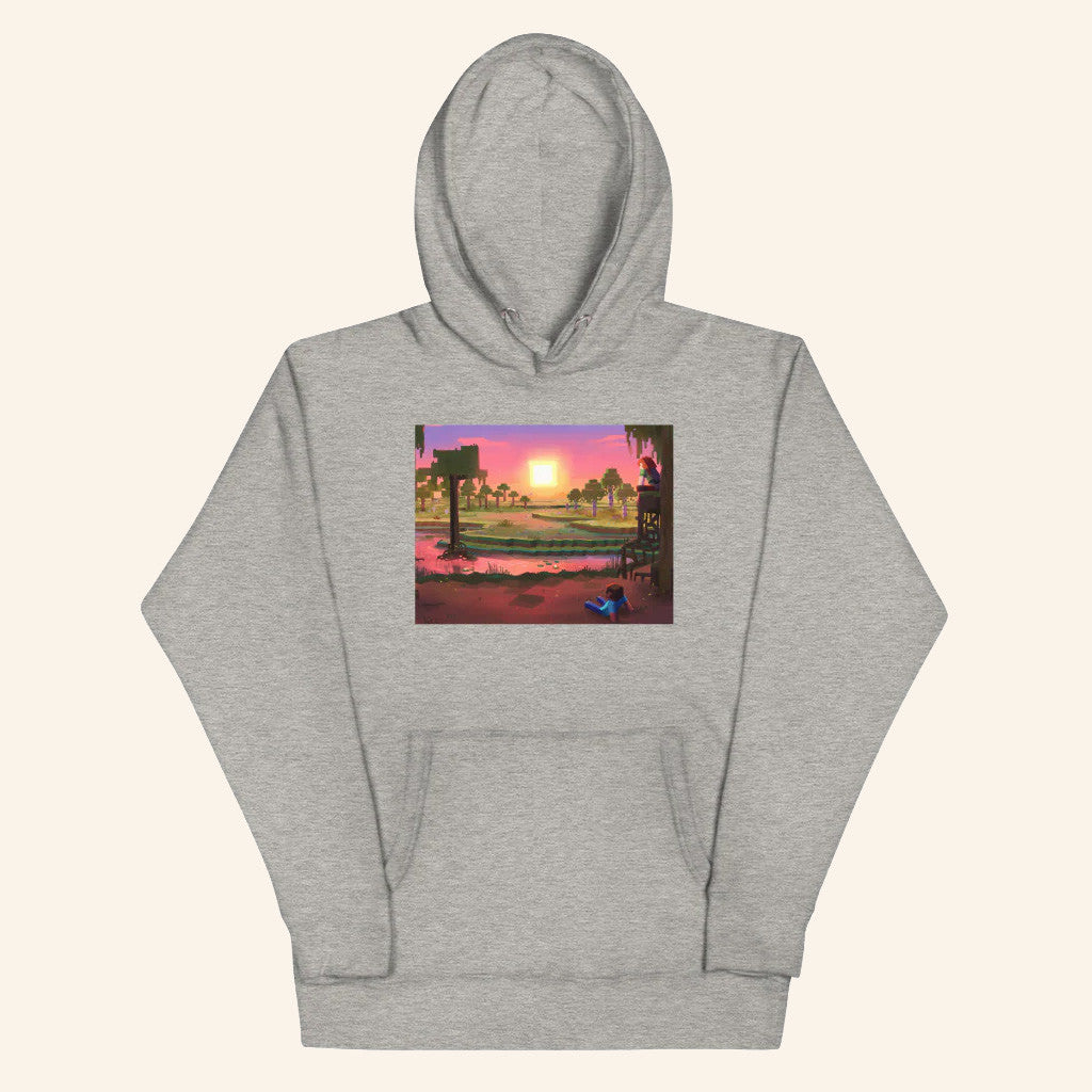 Minecraft Merch Minecraft Loot Swamp Sunset Hoodie Best Gifts For Brother - Thriftgiftshop