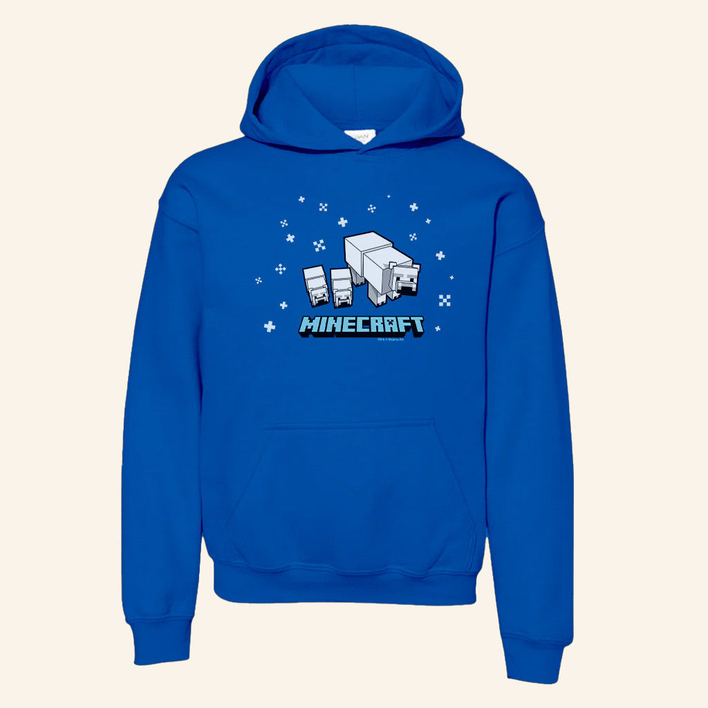 Minecraft Merch Minecraft Polar Bear Hoodie Gift Ideas For Son - Thriftgiftshop