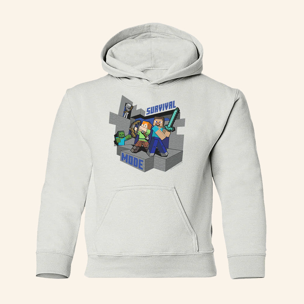Minecraft Merch Minecraft Survival Mode Hoodie Gift Ideas For Friends - Thriftgiftshop