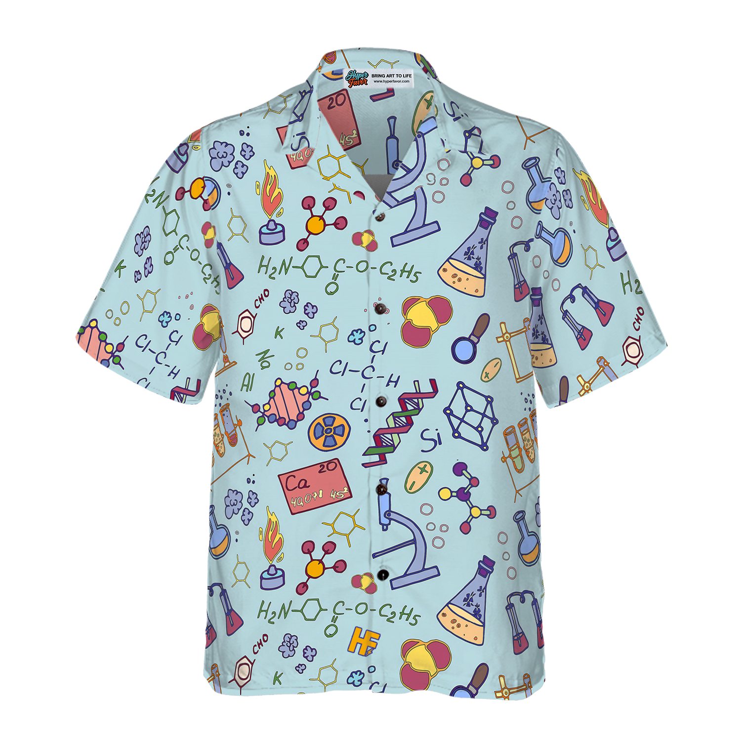 Chemistry Teacher Pattern Hawaiian Shirt, Best Gift For Chef, Friend, Family