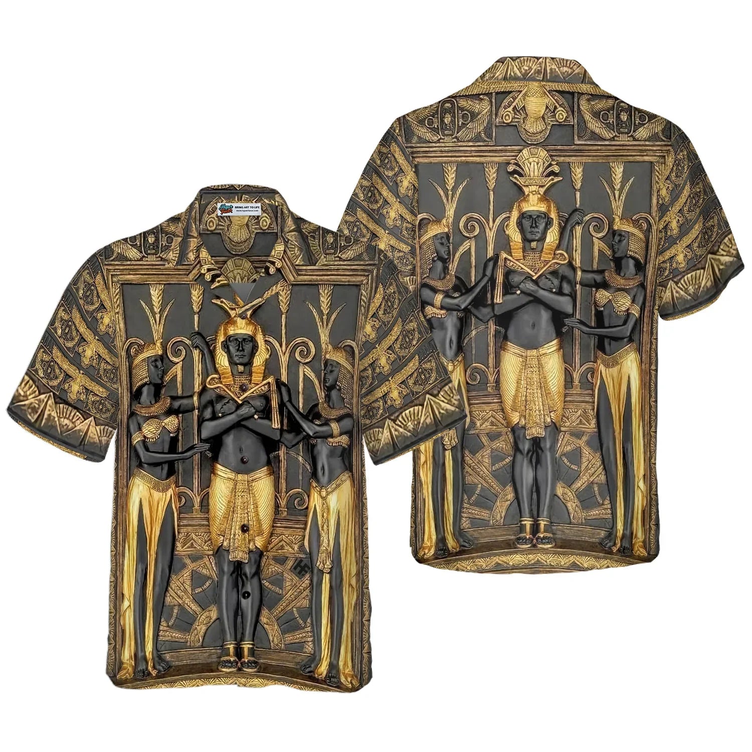 Ancient Egypt Pharaoh Hawaiian Shirt, Symbol Ancient Aloha Shirt For Men & Women, Best Gift For Husband, Wife, Boyfriend, Girlfriend