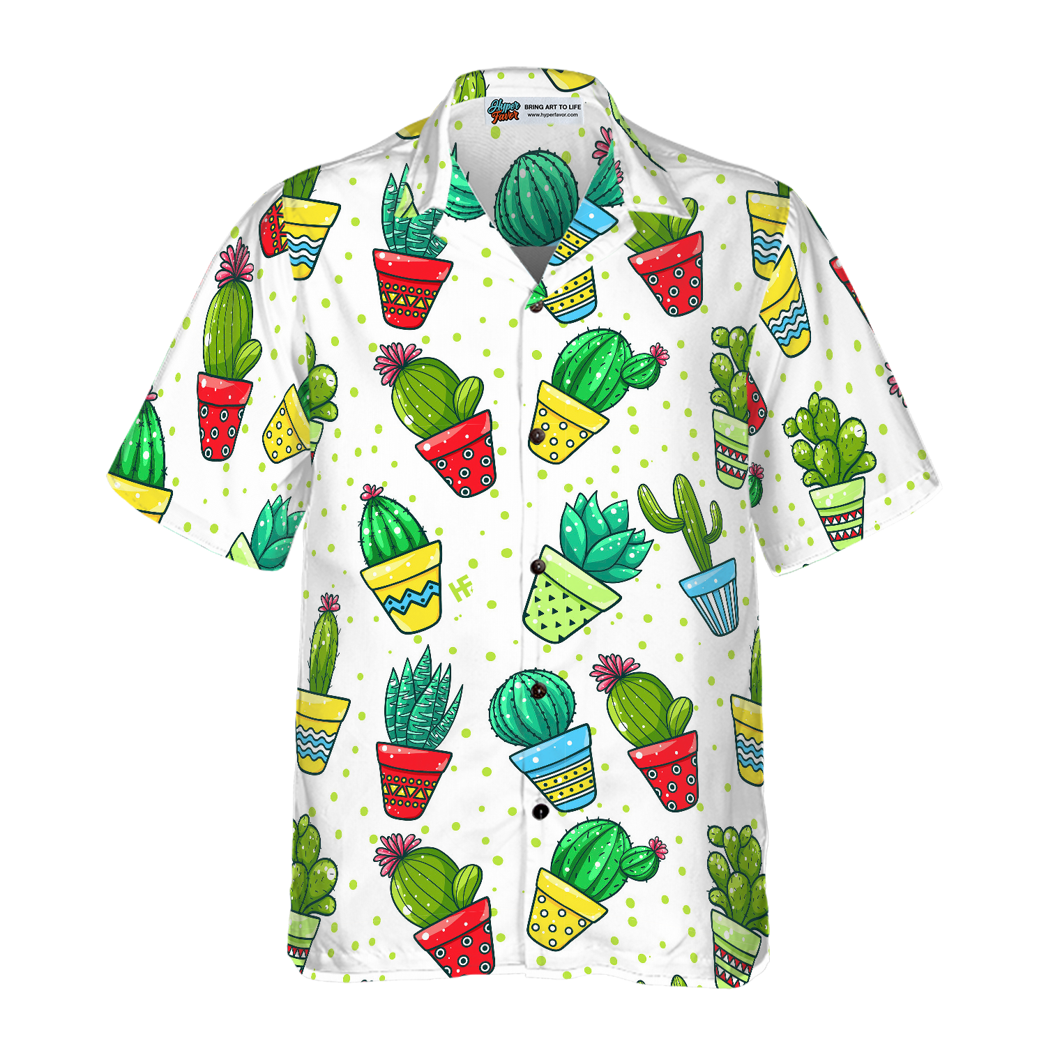 Cactus Seamless Pattern Hawaiian Shirt, Best Gift For Friend, Family