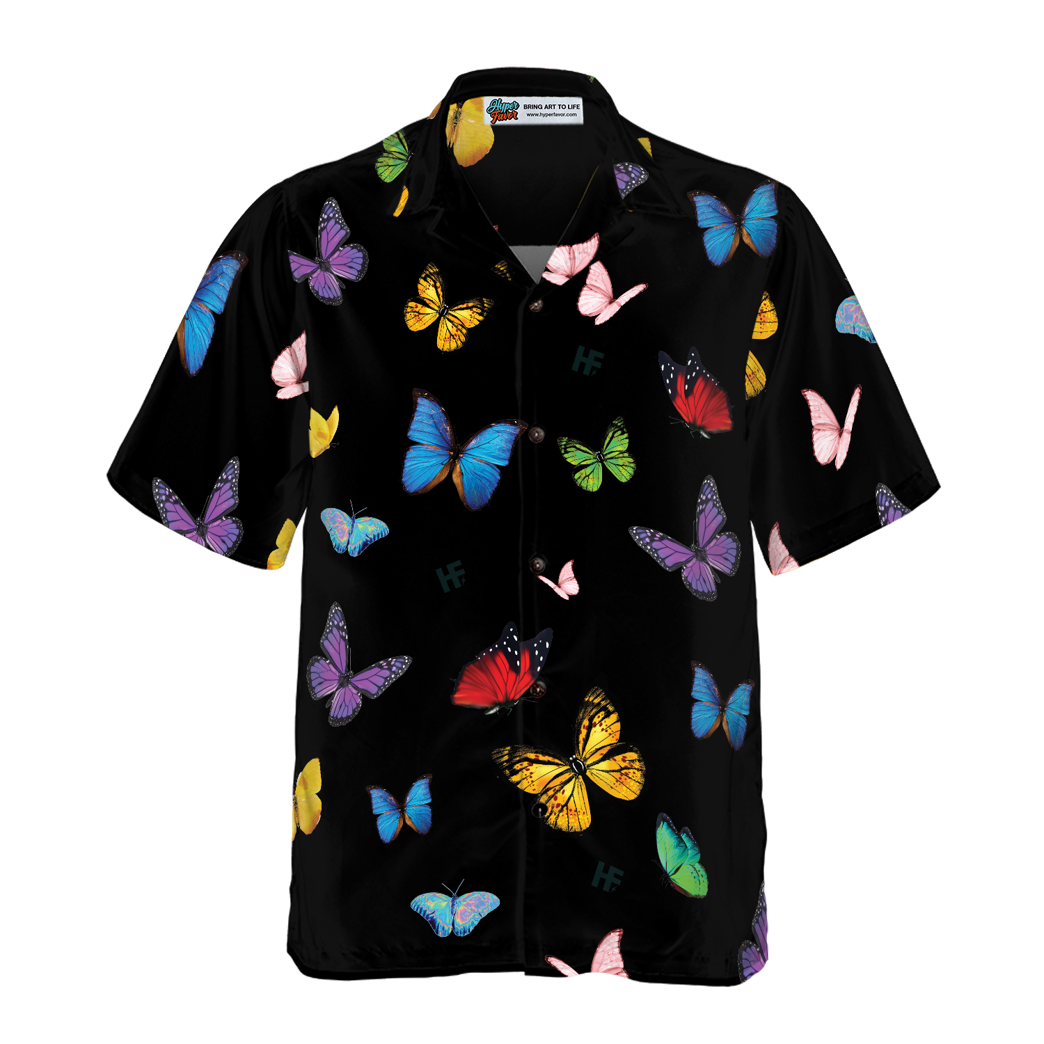 Butterfly Seamless Pattern Hawaiian Shirt, Best Gift For Husband, Wife, Boyfriend, Girlfriend, Friend, Family