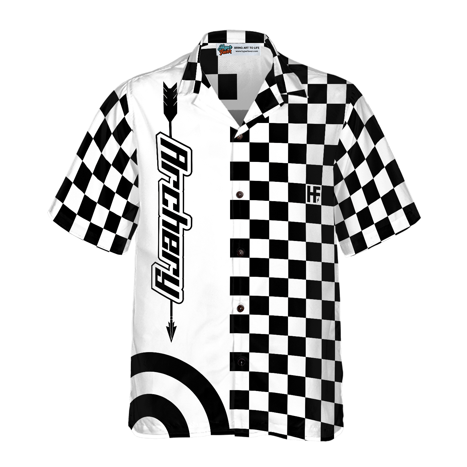 Checkerboard Style Archery Hawaiian Shirt, Best Gift For lover, Friend, Family