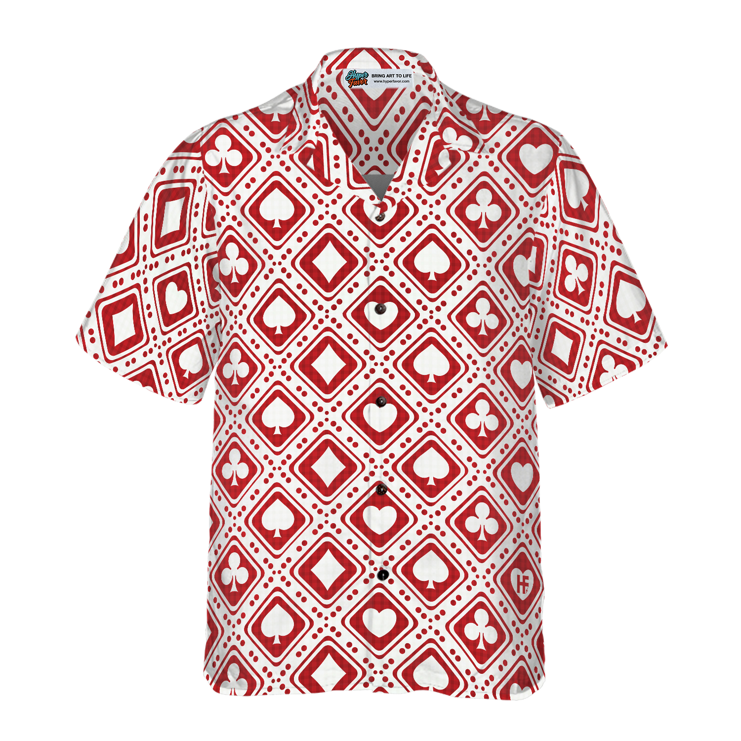 Casino Red Pattern Hawaiian Shirt, Best Gift For Husband, Wife, Boyfriend, Girlfriend, Friend, Family