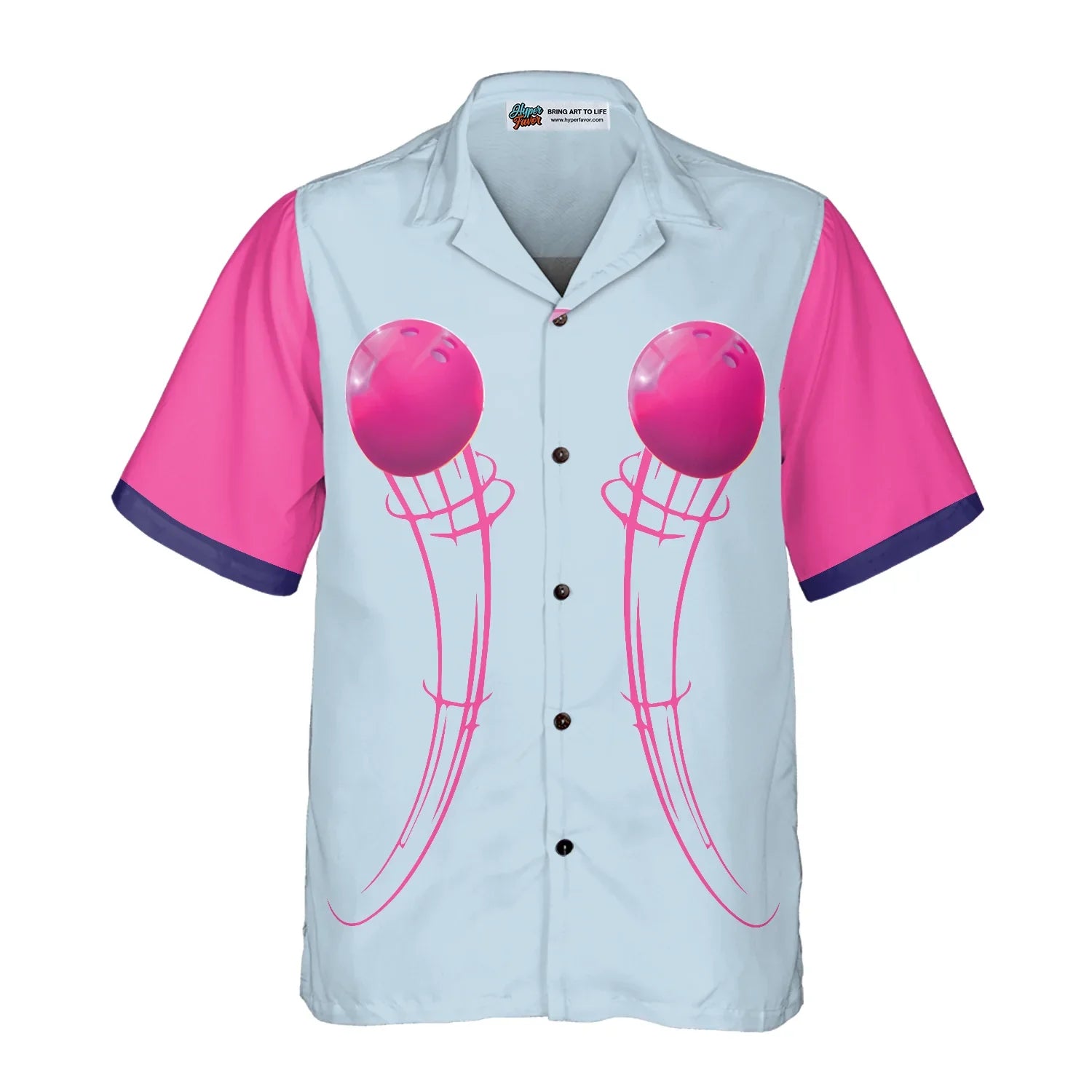 Bowling Balls Hawaiian Shirt, Bowling Aloha Shirt For Men & Women, Best Gift For Bowling Lovers, Husband, Wife, Boyfriend, Girlfriend