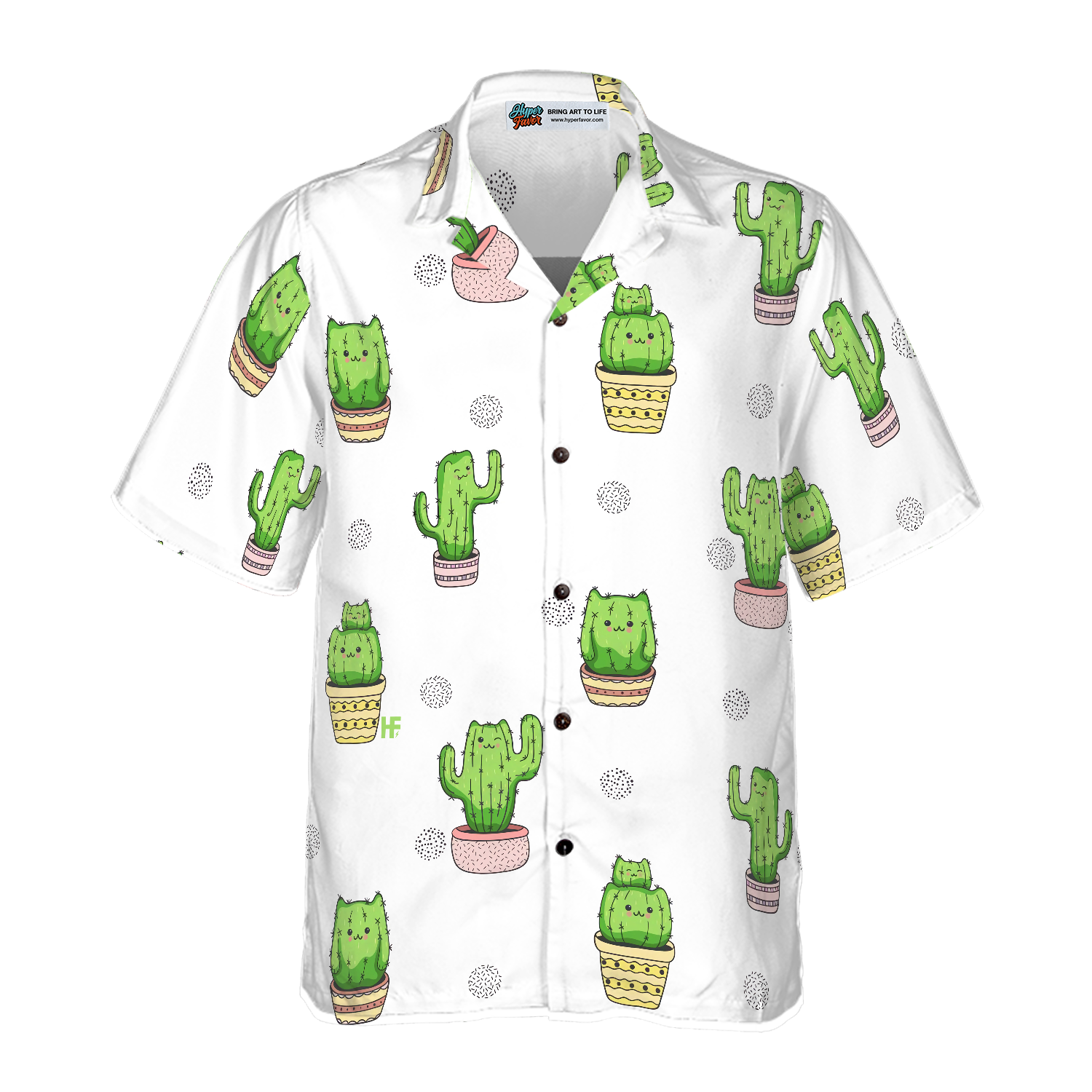 Cactus Cats Hawaiian Shirt, Best Gift For Husband, Wife, Boyfriend, Girlfriend, Friend, Family