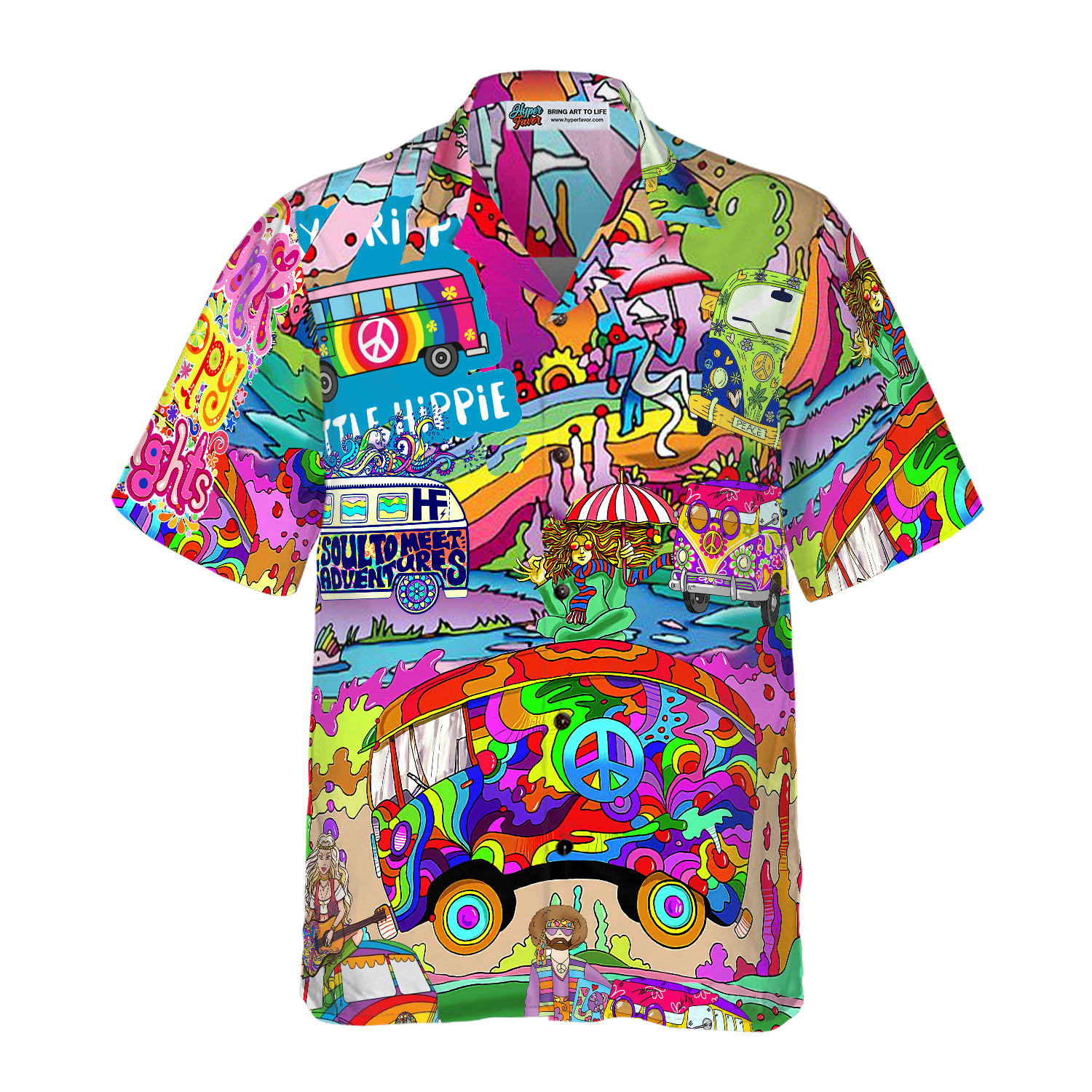 Camping Hippie Stay Trippy Hawaiian Shirt, Best Gift For Camping, Friend, Family
