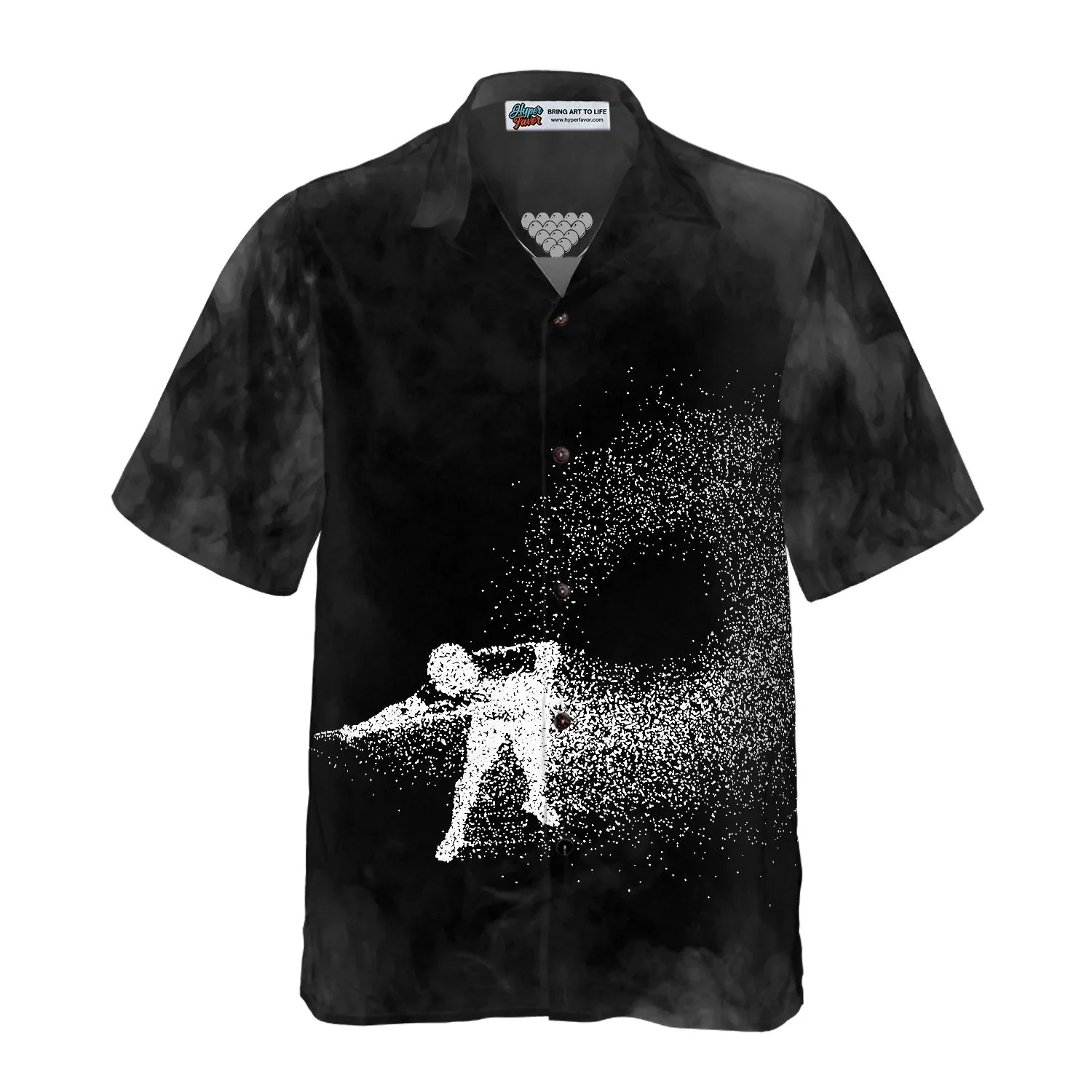 Billiards On Smoke Background Hawaiian Shirt - Best Gift For Husband, Boyfriend