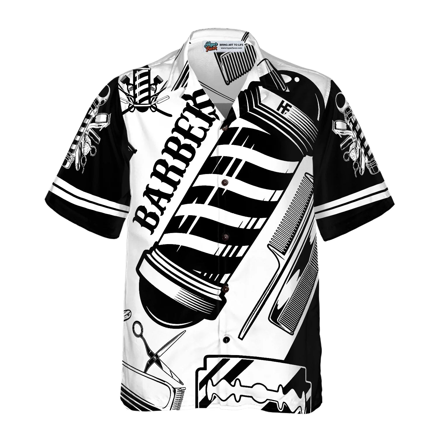 Barber Hawaiian Shirt, Barber Is My Life Aloha Shirt Summer For Men, Best Gift For Barber, Summer, Husband, Boyfriend