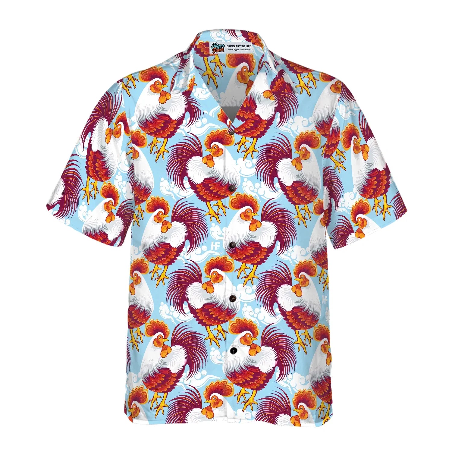 Beautiful Chickens Hawaiian Shirt, Chicken Aloha Shirt For Men- Perfect Gift For Chicken Lovers, Friends, Husband, Boyfriend, Family