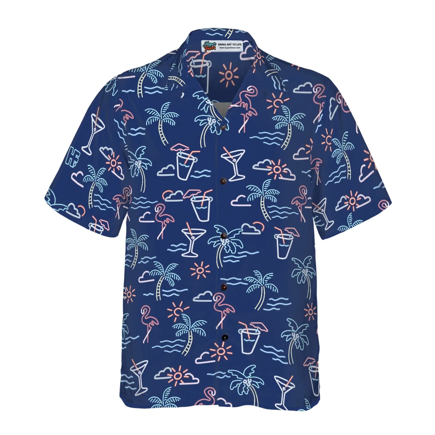 Beach Party Tropical Flamingo Hawaiian Shirt, Beach Tropical Summer Aloha Shirt For Men And Women - Perfect Gift For Summer Lovers, Friends, Husband, Boyfriend, Family