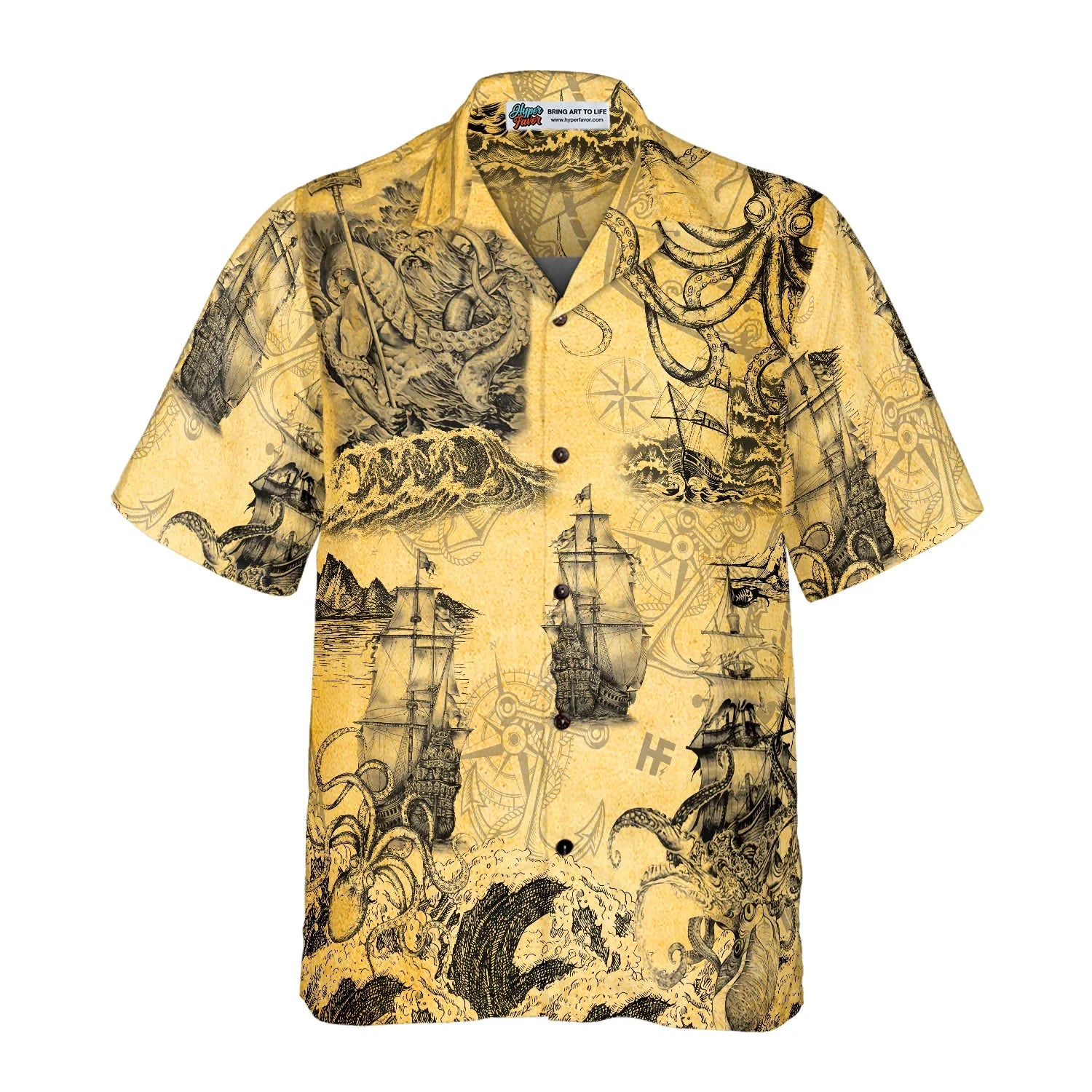 Amazing Octopus Hawaiian Shirt, Vintage Aloha Shirt For Men & Women, Best Gift For Husband, Wife, Boyfriend, Girlfriend, Friend, Family