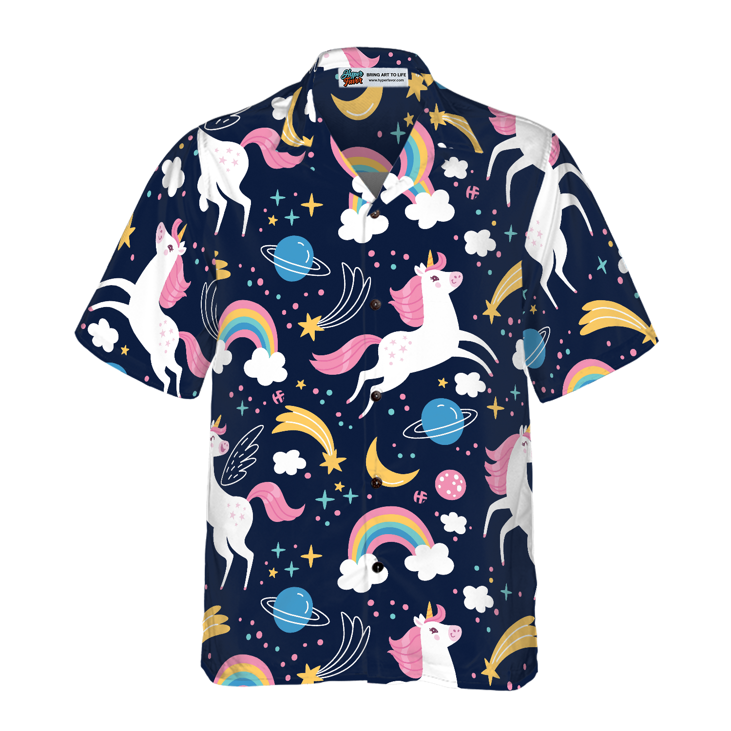 Cheerful Unicorn Hawaiian Shirt, Best Gift For lover, Friend, Family