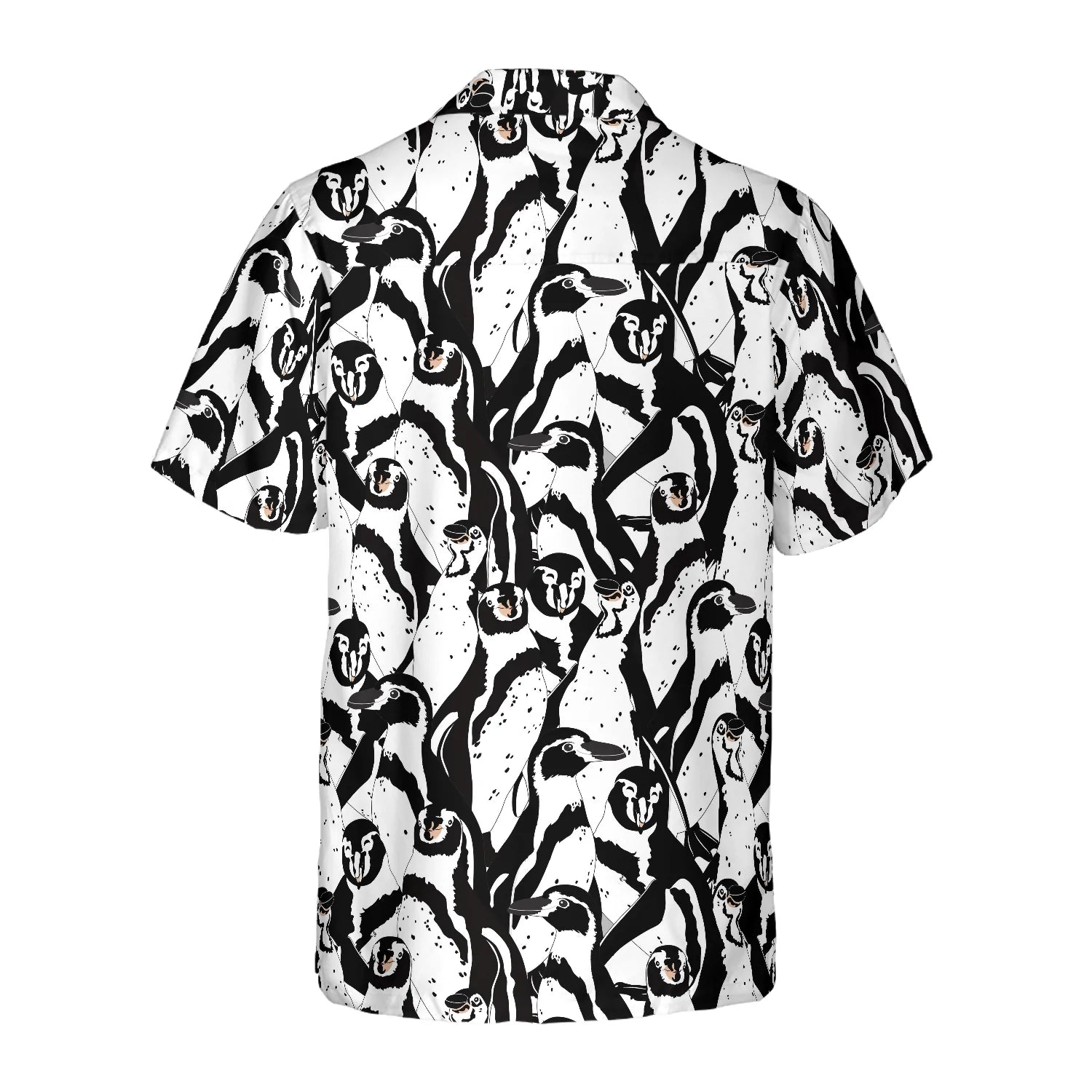 Black And White Penguin Hawaiian Shirt, Hawaiian Shirt For Men, Best Gift For Husband, Boyfriend, Friends, Family