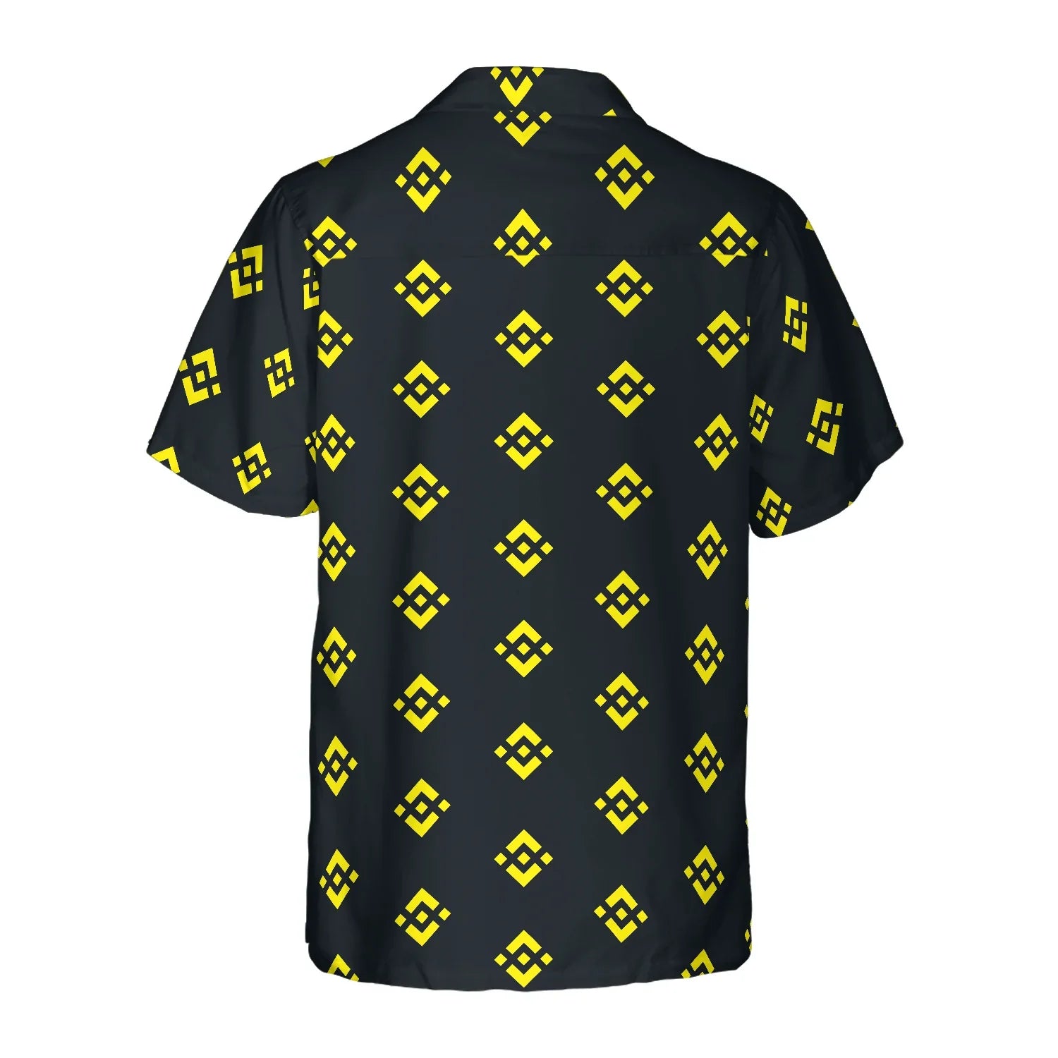 Binance Coin Pattern Hawaiian Shirt, Best Gift For Husband, Boyfriend