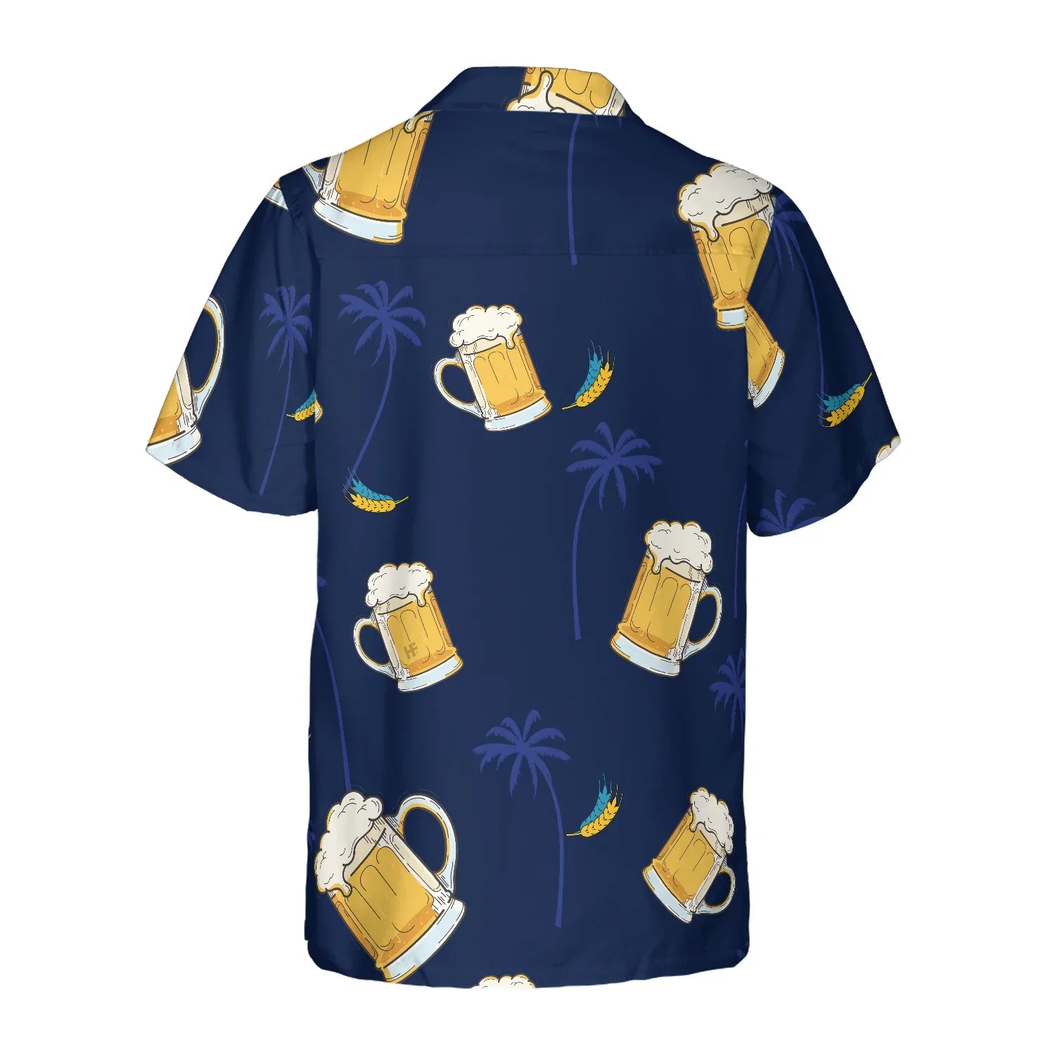 Beer Hawaiian Shirt , Colorful Feathers, Palm Tree, Beer Tropical Summer Aloha For Men, Perfect Gift For Beer Lovers, Friends, Husband, Boyfriend, Family