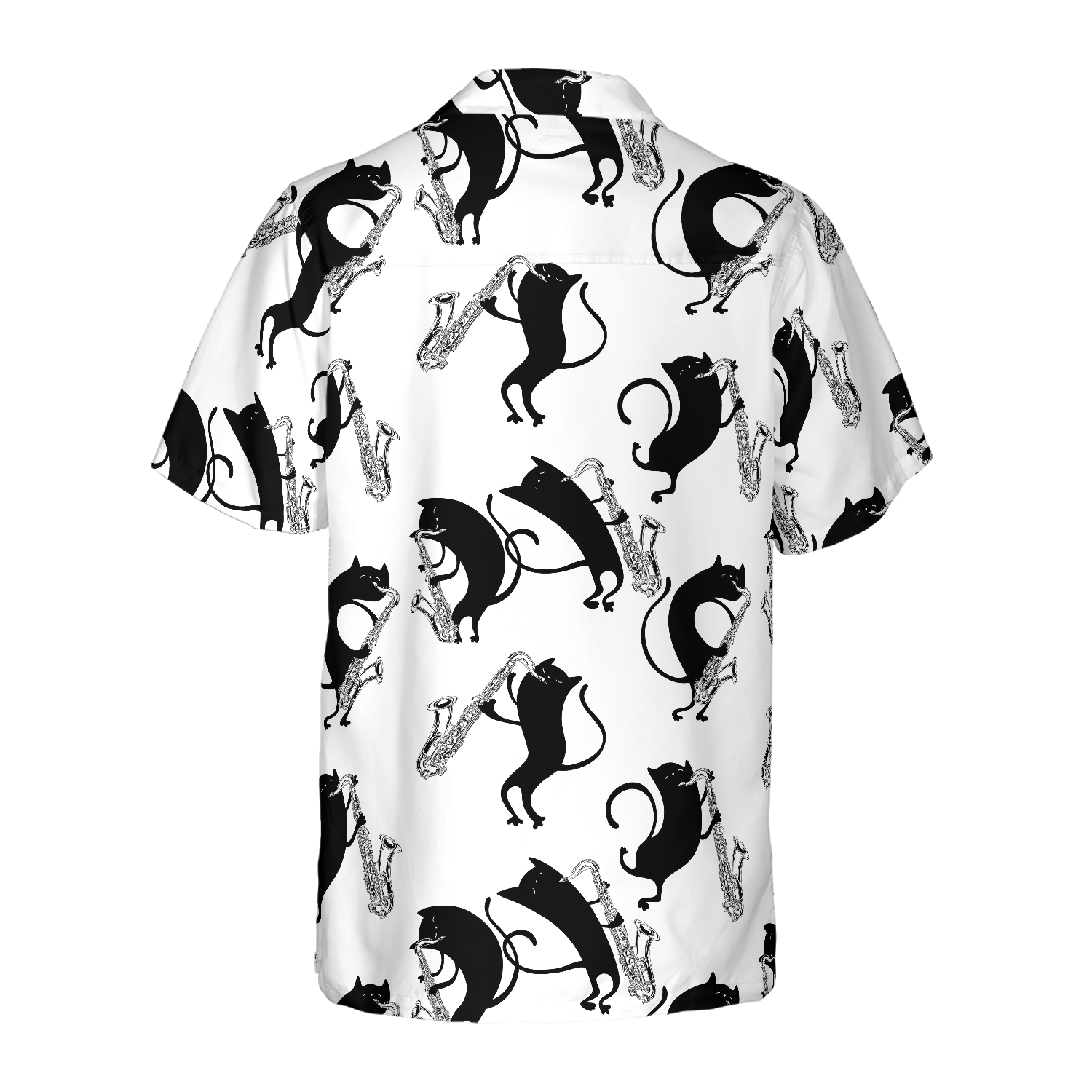 Cats Play Saxophone Hawaiian Shirt, Best Gift For Cat Lover, Friend, Family