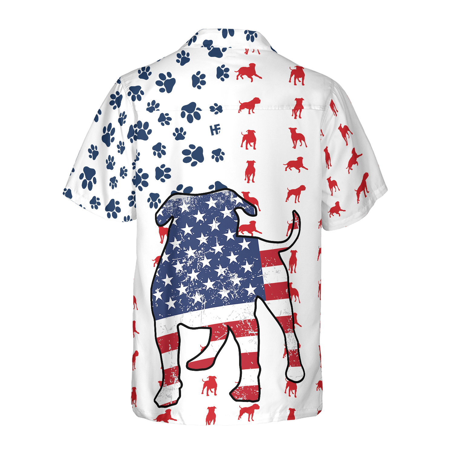 Bulldogs American Flag Hawaiian Shirt, Best Gift For Bulldog Lover, Friend, Family