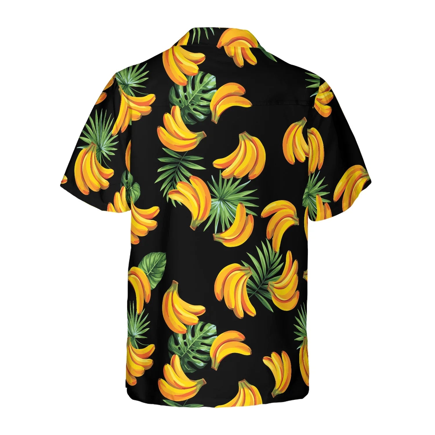 Banana & Tropical Palm Leaves Hawaiian Shirt, Banana Pattern Aloha Shirt For Men & Women, Best Gift For Summer, Husband, Boyfriend, Wife, Girlfriend