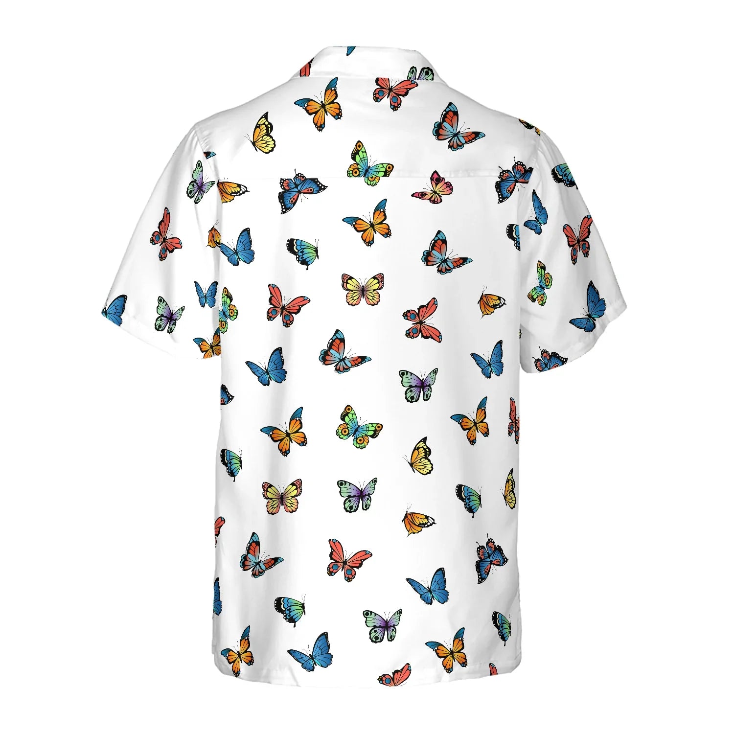 Beautiful Butterflies Hawaiian Shirt, Colorful Butterfly Aloha Shirt For Men And Women, Perfect Gift For Butterfly Lovers, Friends, Husband, Boyfriend, Family