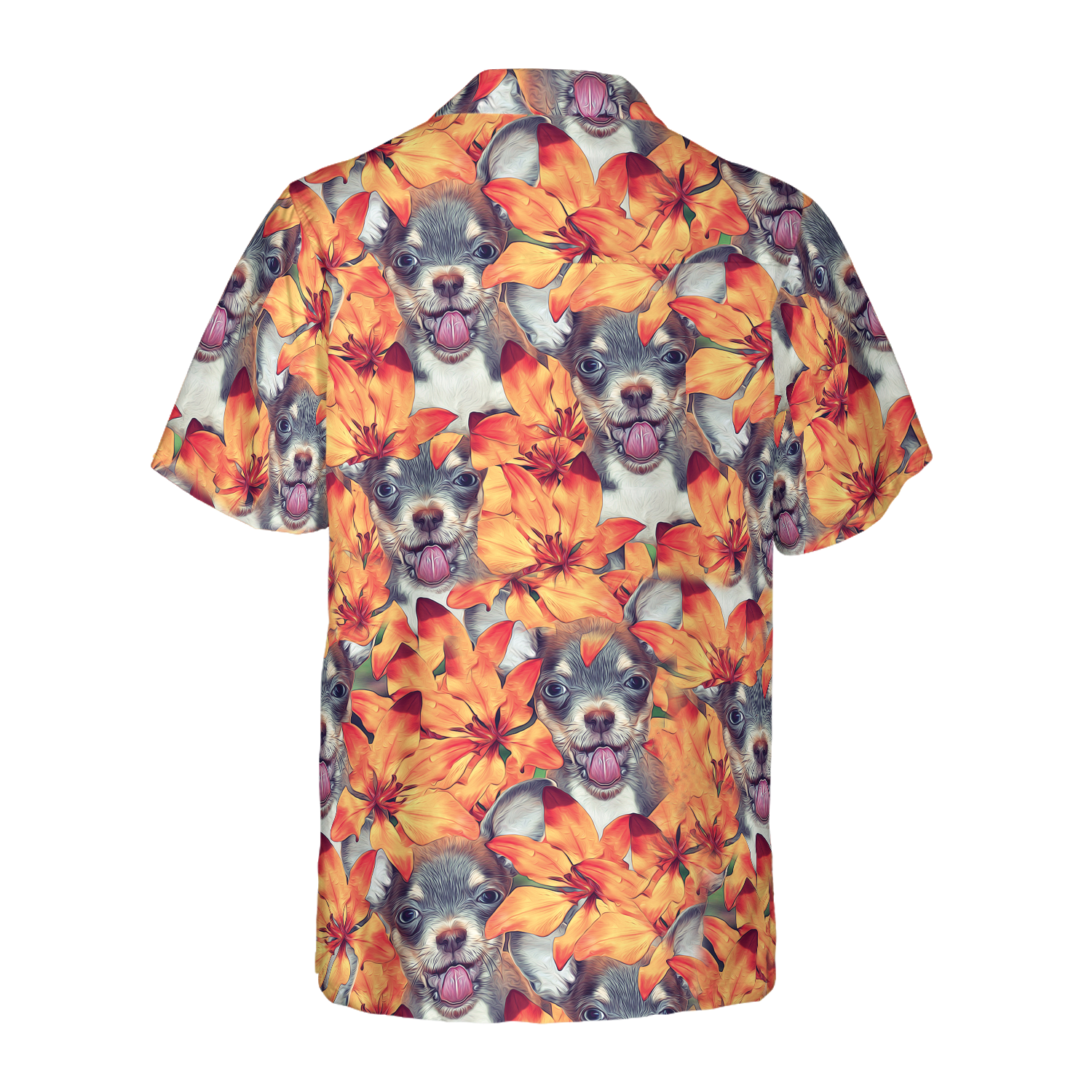 Chihuahua Puppies And Summer Flowers Hawaiian Shirt, Best Gift For Chihuahua Lover, Husband, Wife, Boyfriend, Girlfriend, Friend, Family
