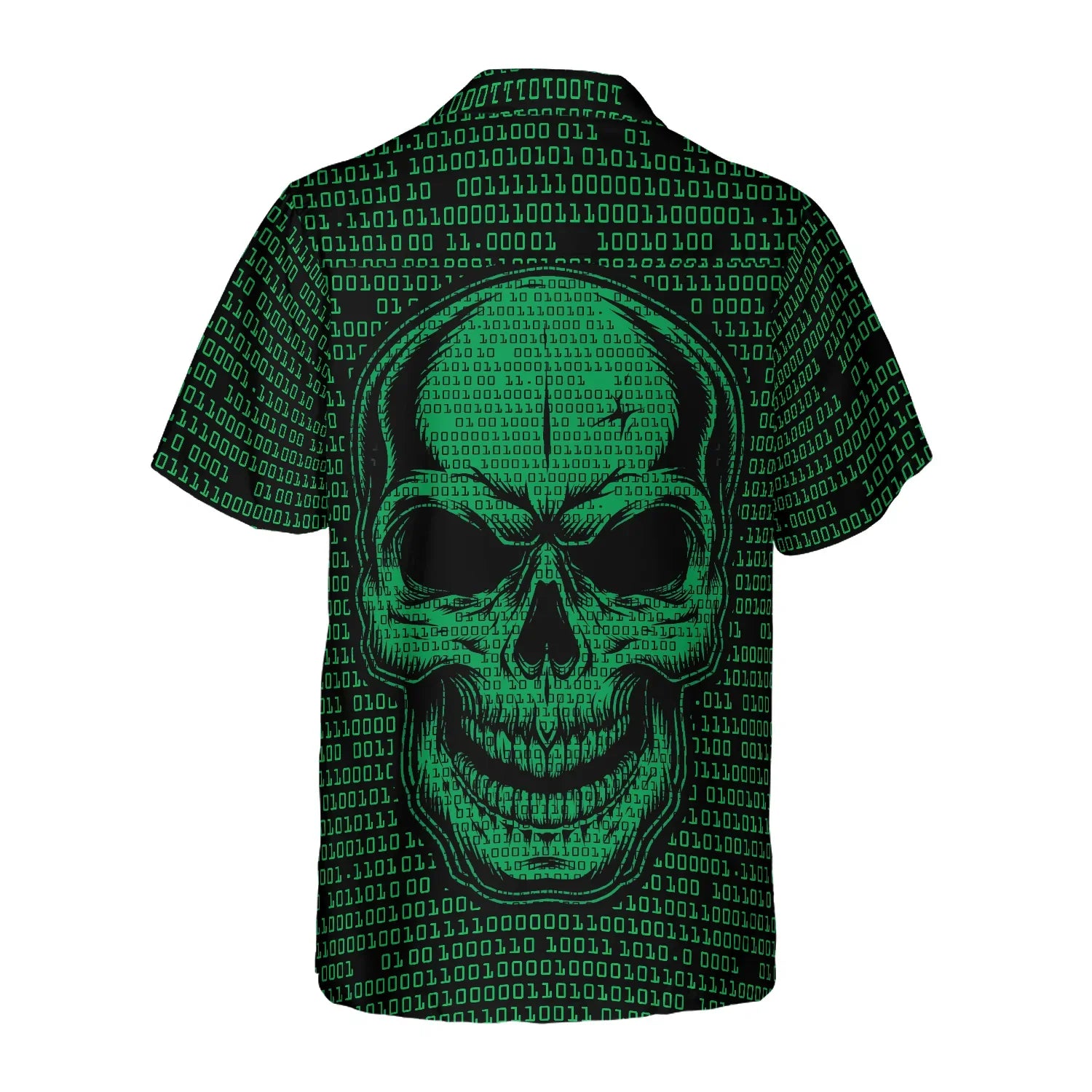Binary Code Skull Hawaiian Shirt, Binary Code Aloha Shirt - Perfect Gift For Family, Friends, Husband, Boyfriend