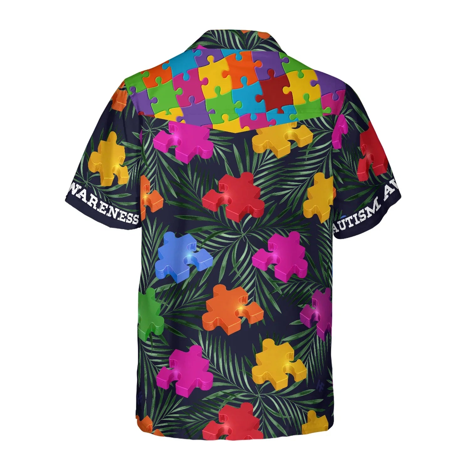 Autism Tropical Hawaiian Shirt, Puzzle Autism Awareness Symbol Aloha Shirt For Men & Women, Best Gift For Autism Awareness Month