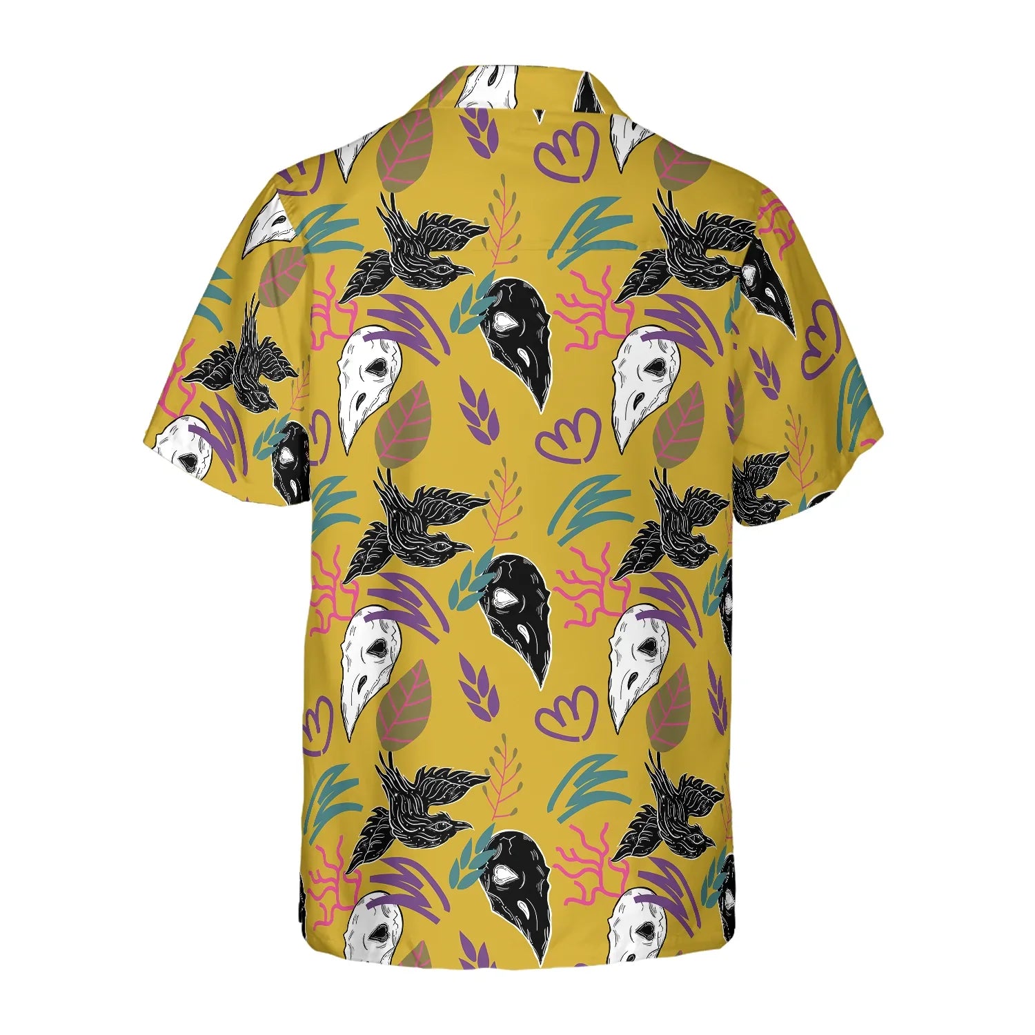Bird Skull Hawaiian Shirt, Bird Skull Aloha Shirt - Perfect Gift For Family, Friends, Husband, Boyfriend
