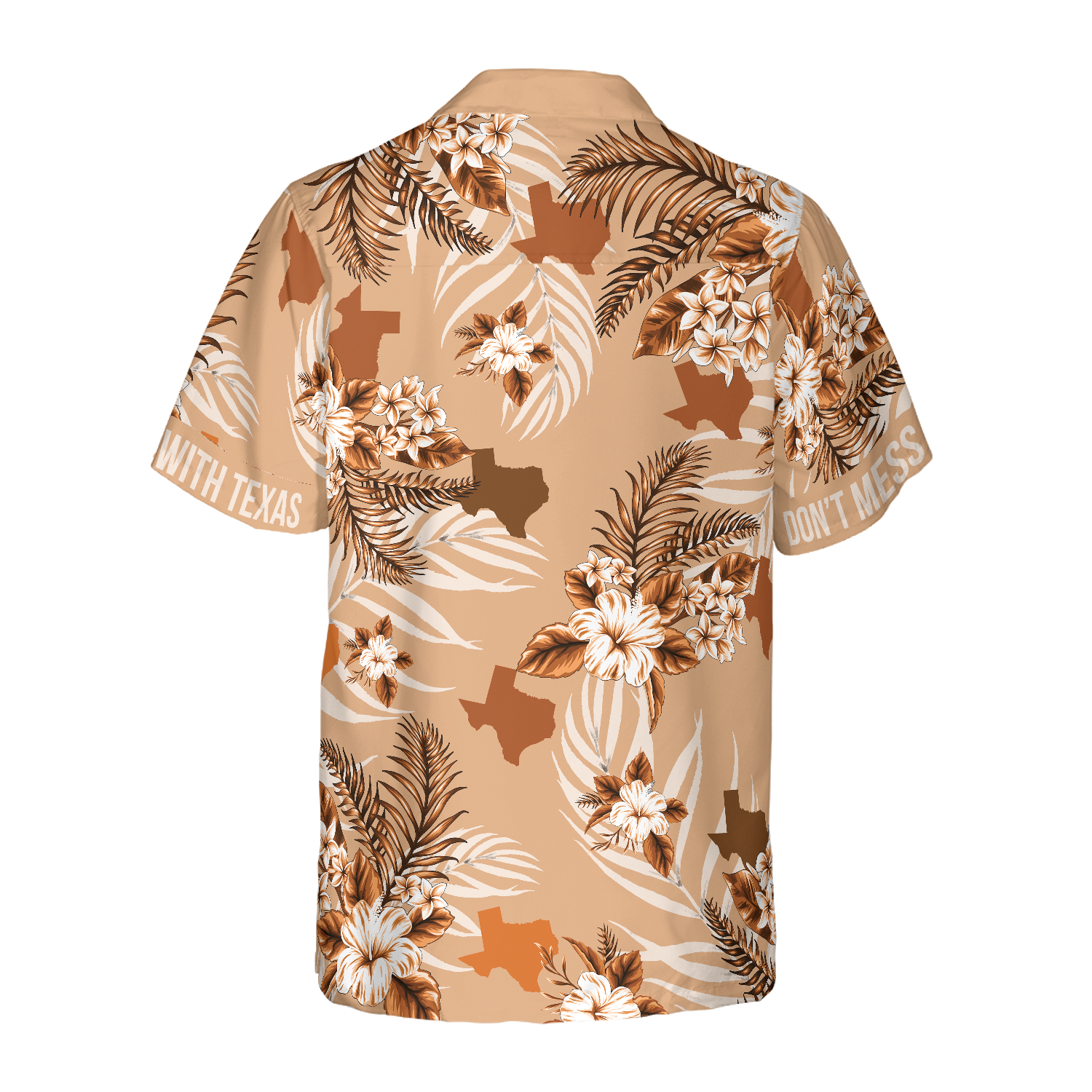 Brown Lone Star Nation Bluebonnet Texas Hawaiian Shirt, Don't Mess With Texas Shirt, Texas Shirt For Men, Best Gift For Friend, Family