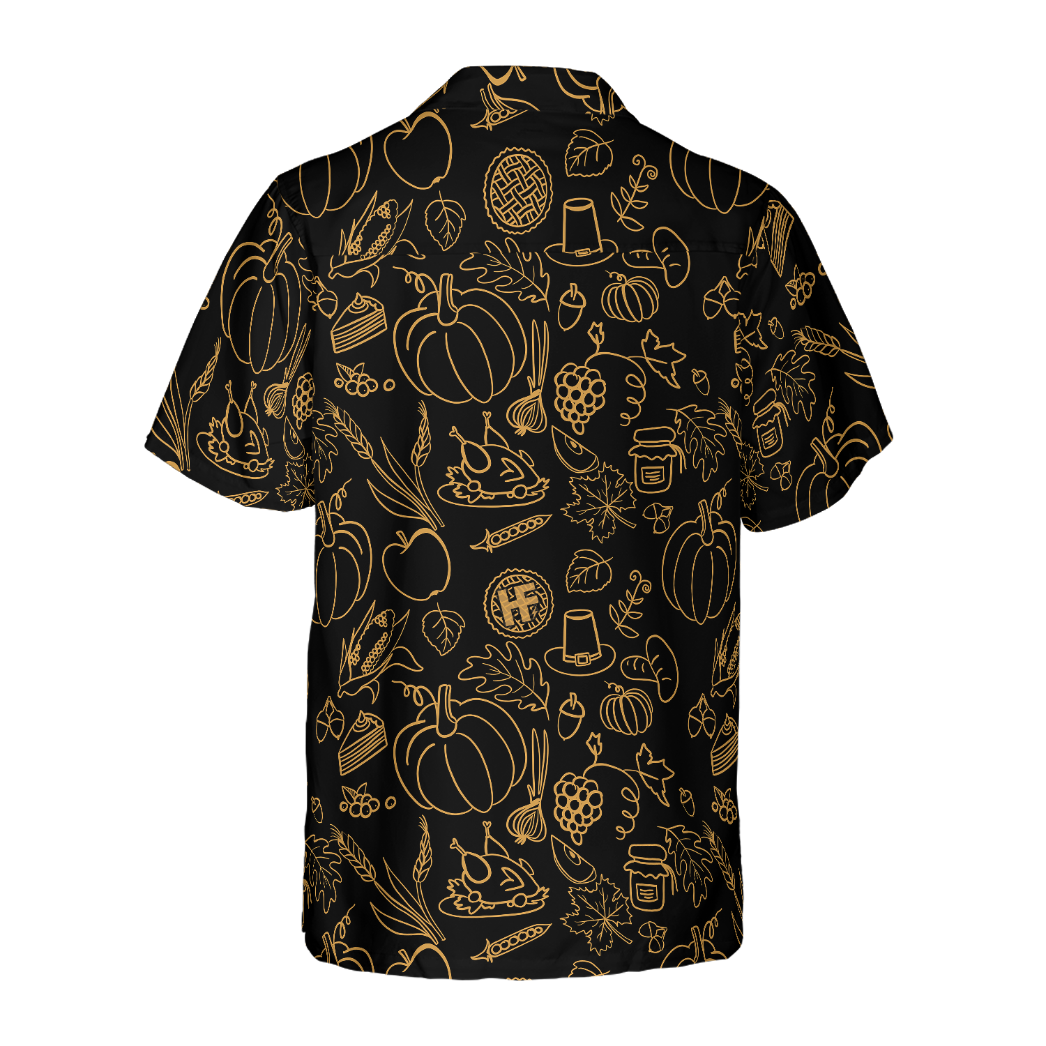 Cartoon Thanksgiving Pattern Hawaiian Shirt, Best Gift For Cartoon Lover, Husband, Wife, Boyfriend, Girlfriend, Friend, Family