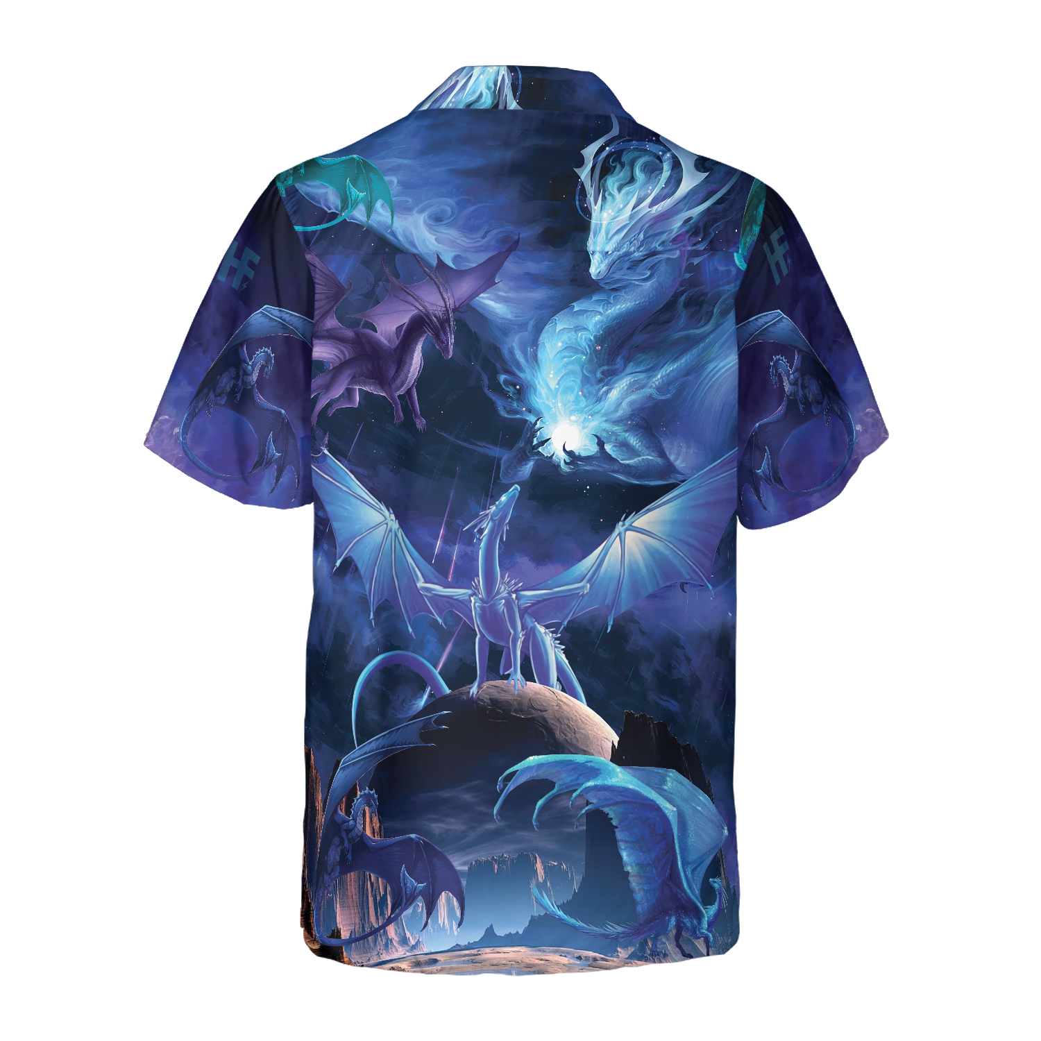 Blue Universe Dragon Hawaiian Shirt, Best Gift For lover, Friend, Family