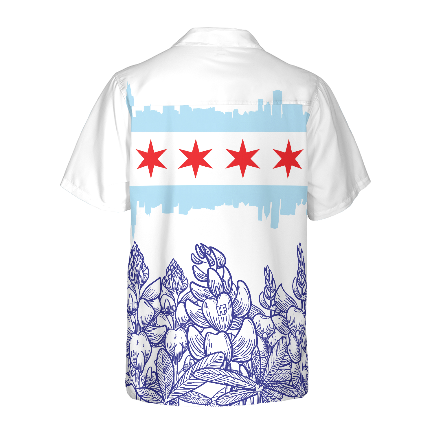 Bluebonnet Flag High Rise Building Hawaiian Shirt, Best Gift For lover, Friend, Family