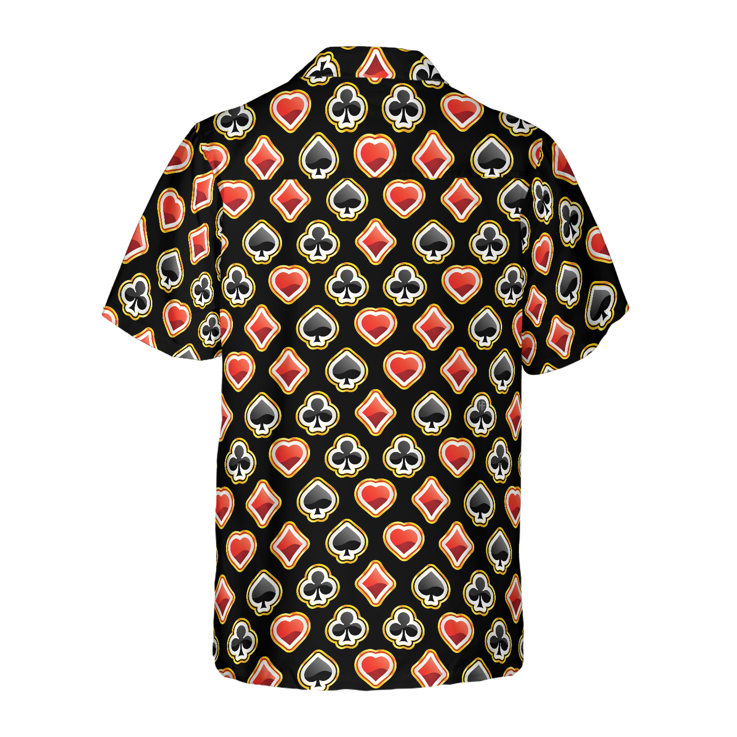 Casino Poker Black Background Hawaiian Shirt, Best Gift For Husband, Wife, Boyfriend, Girlfriend, Friend, Family