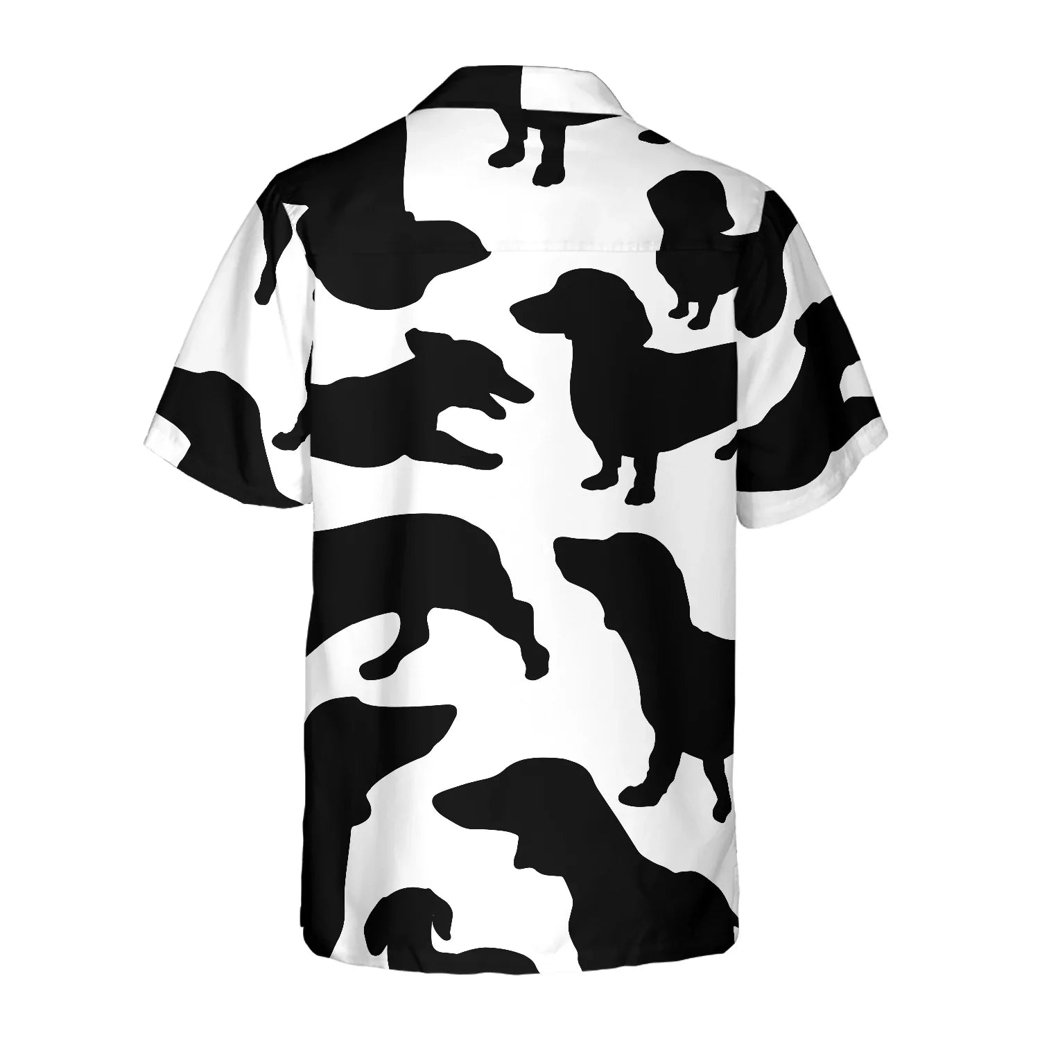 Black And White Dachshunds Hawaiian Shirt, Dachshunds Hawaiian Shirt For Men & Women - Perfect Gift Dog Dad, Dog Mom, Dog Lover Family, Friends