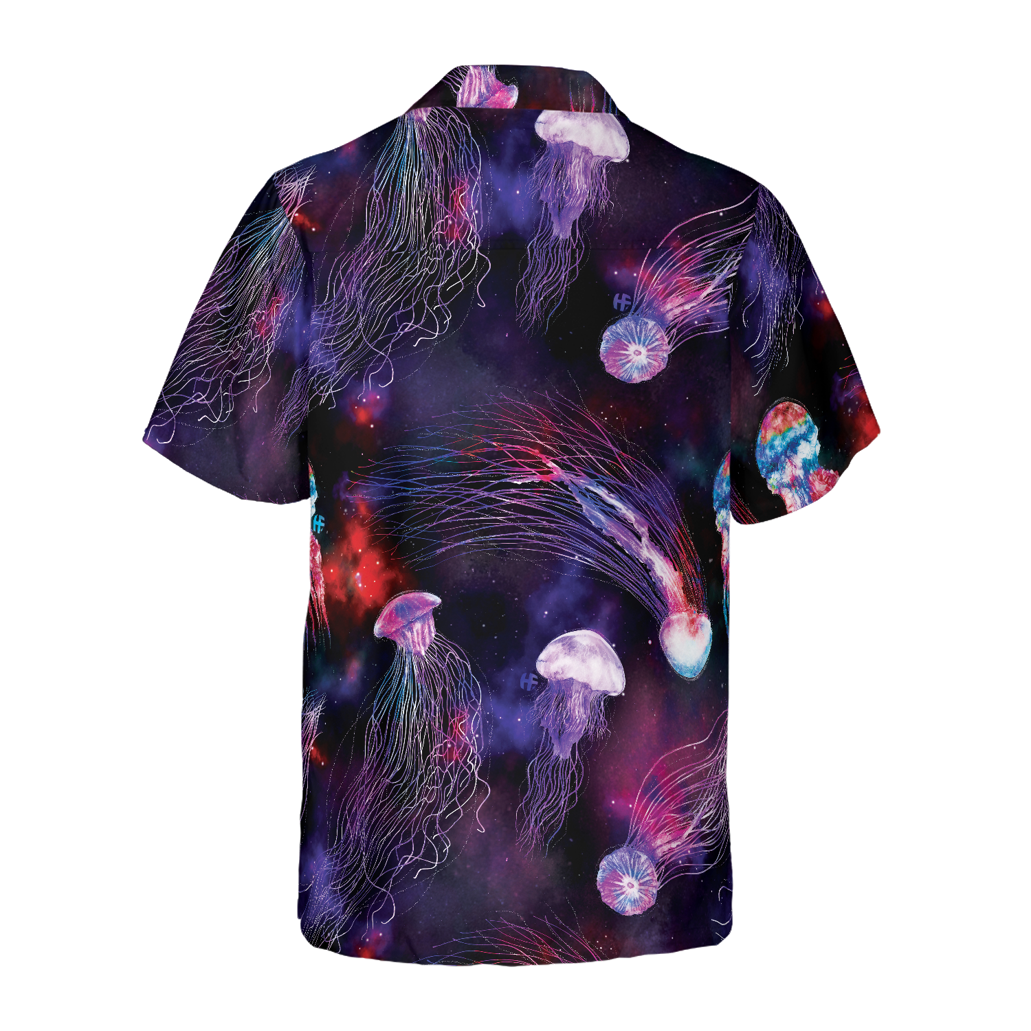 Bright Night Galaxy With Jellyfishes Hawaiian Shirt, Best Gift For Friend, Family