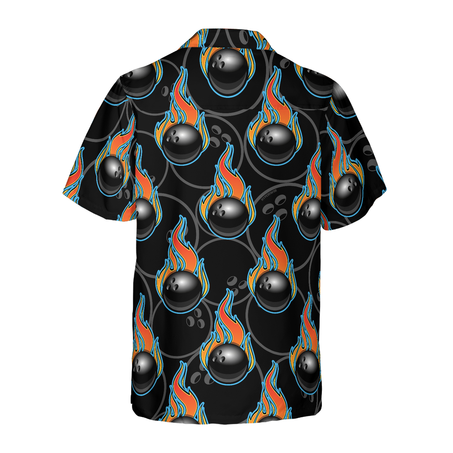 Bowling In Fire Seamless Pattern Hawaiian Shirt, Best Gift For Bowling Players, Friend, Family