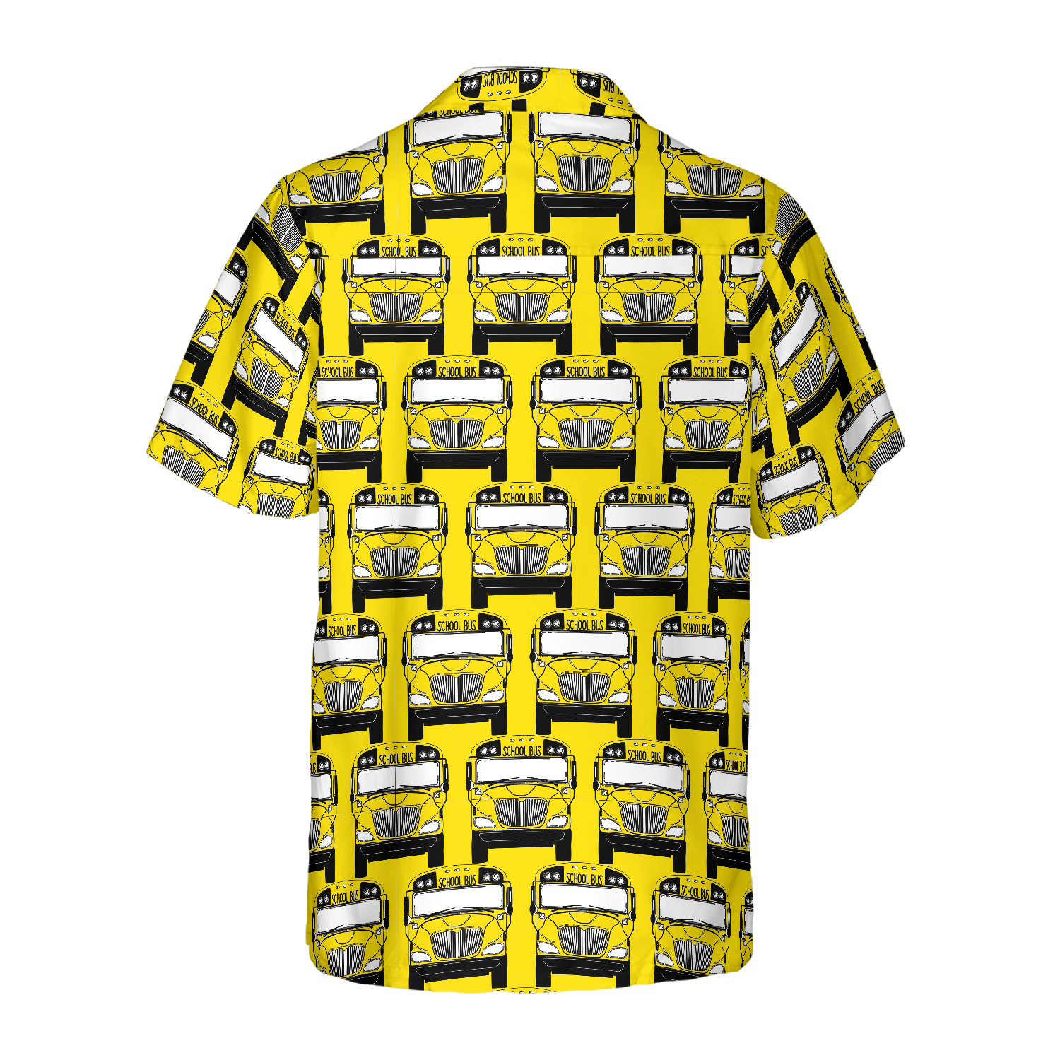 Bus Driver School Bus Pattern Hawaiian Shirt, Best Gift For Husband, Wife, Boyfriend, Girlfriend, Friend, Family