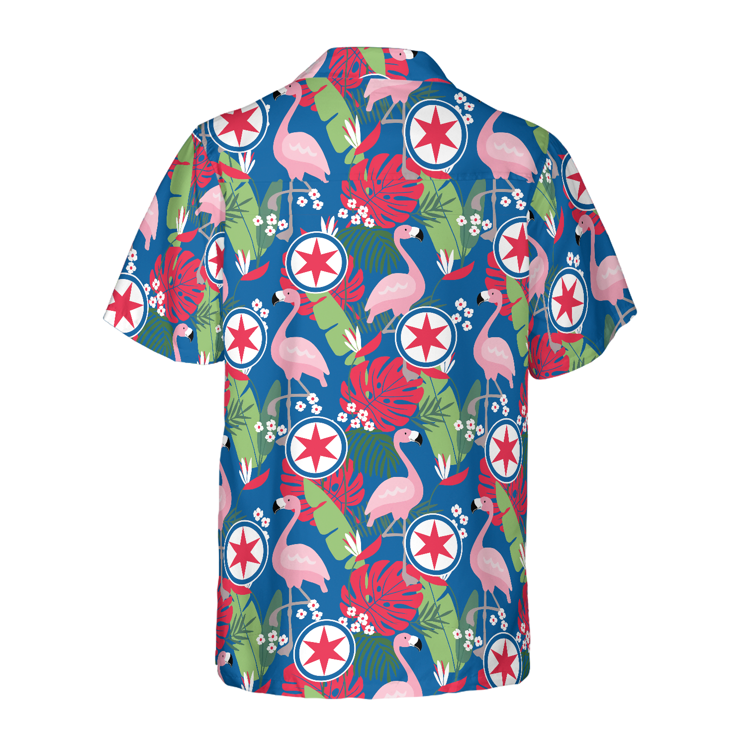 Chicago Floral Flamingo Hawaiian Shirt, Best Gift For Husband, Wife, Boyfriend, Girlfriend, Friend, Family