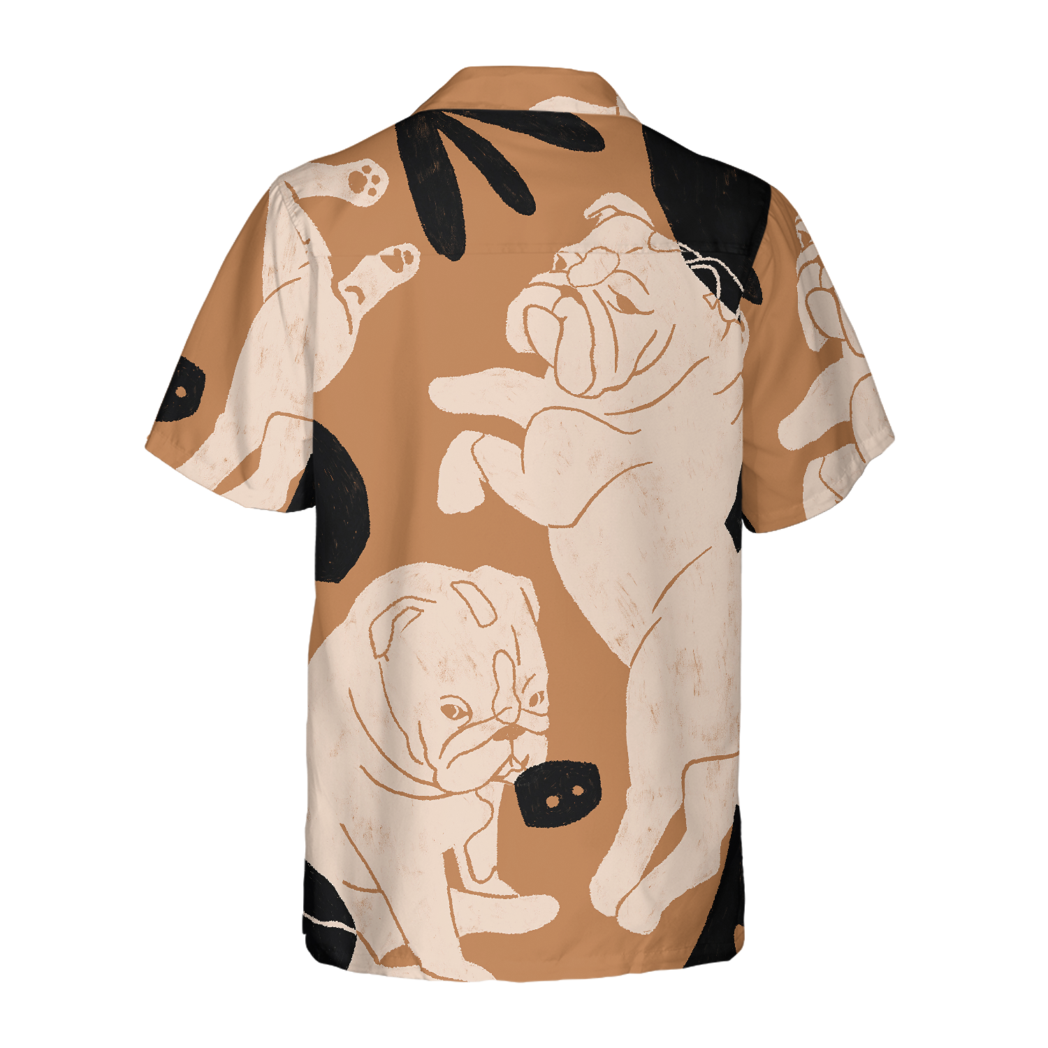 Bulldog Illustration Hawaiian Shirt, Best Gift For Bulldog Lover, Friend, Family