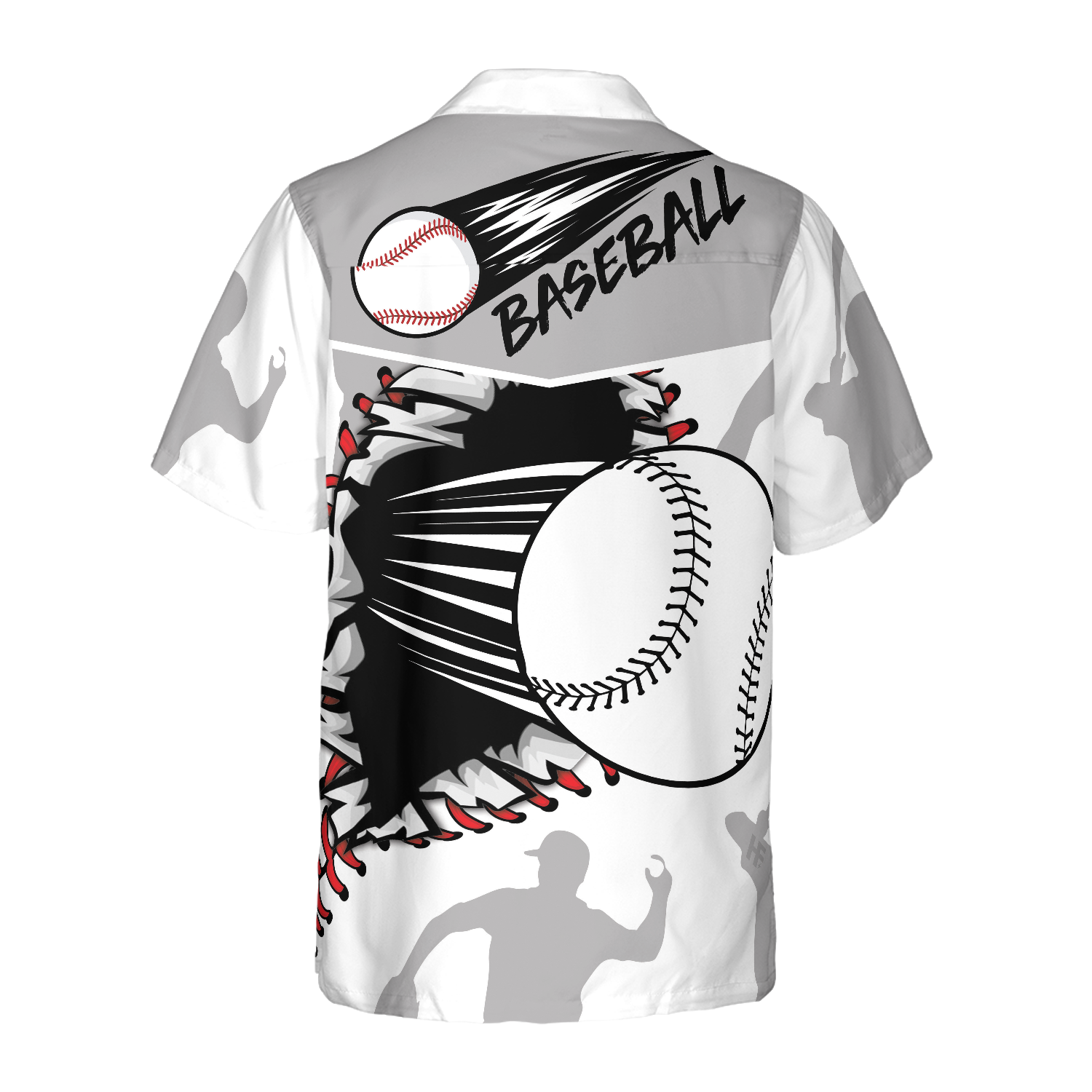 Baseball Wear Out Pattern Hawaiian Shirt, Best Gift For Baseball Player, Husband, Wife, Boyfriend, Girlfriend, Friend, Family
