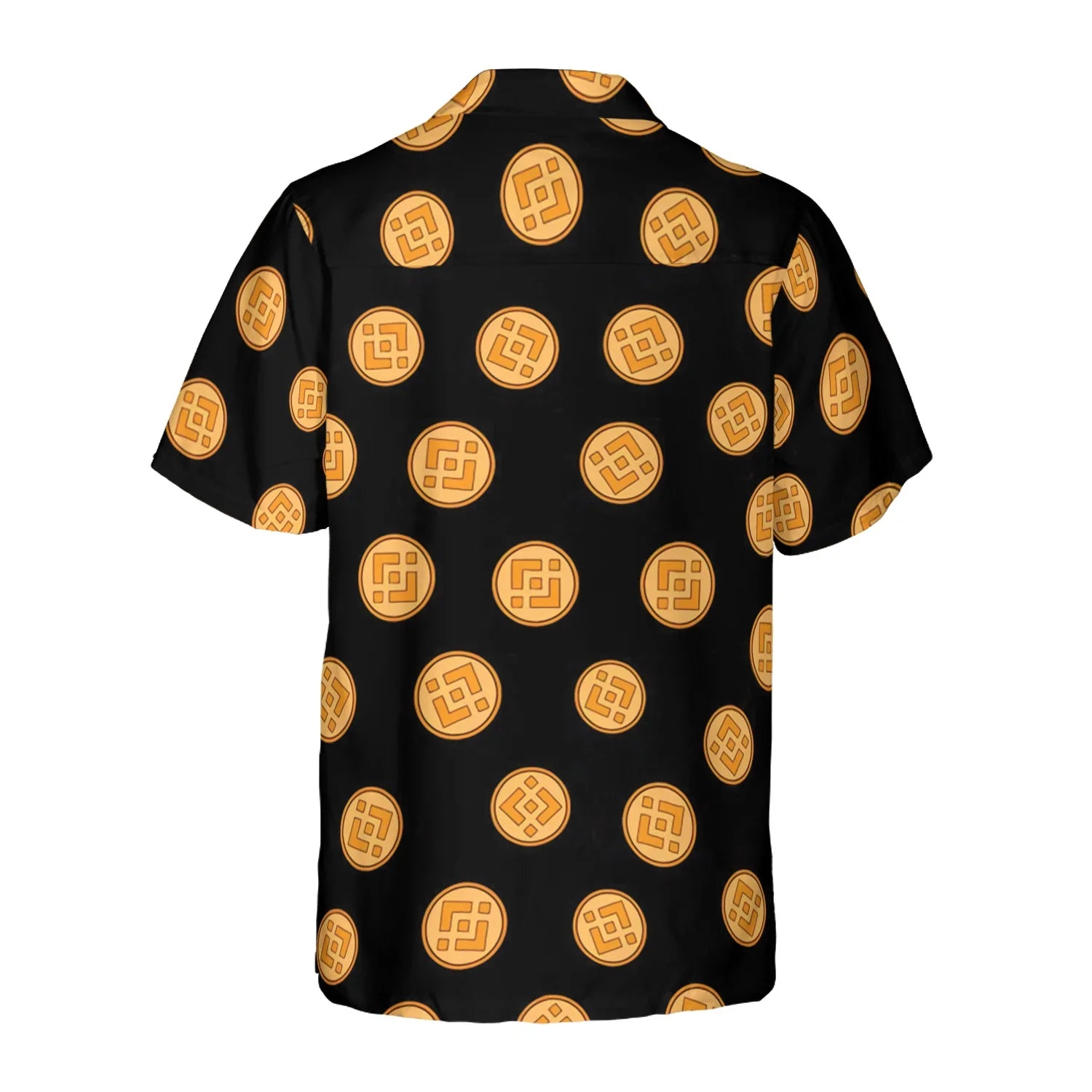 Binance Coin Logo Pattern Art Hawaiian Shirt, Best Gift For Husband, Boyfriend